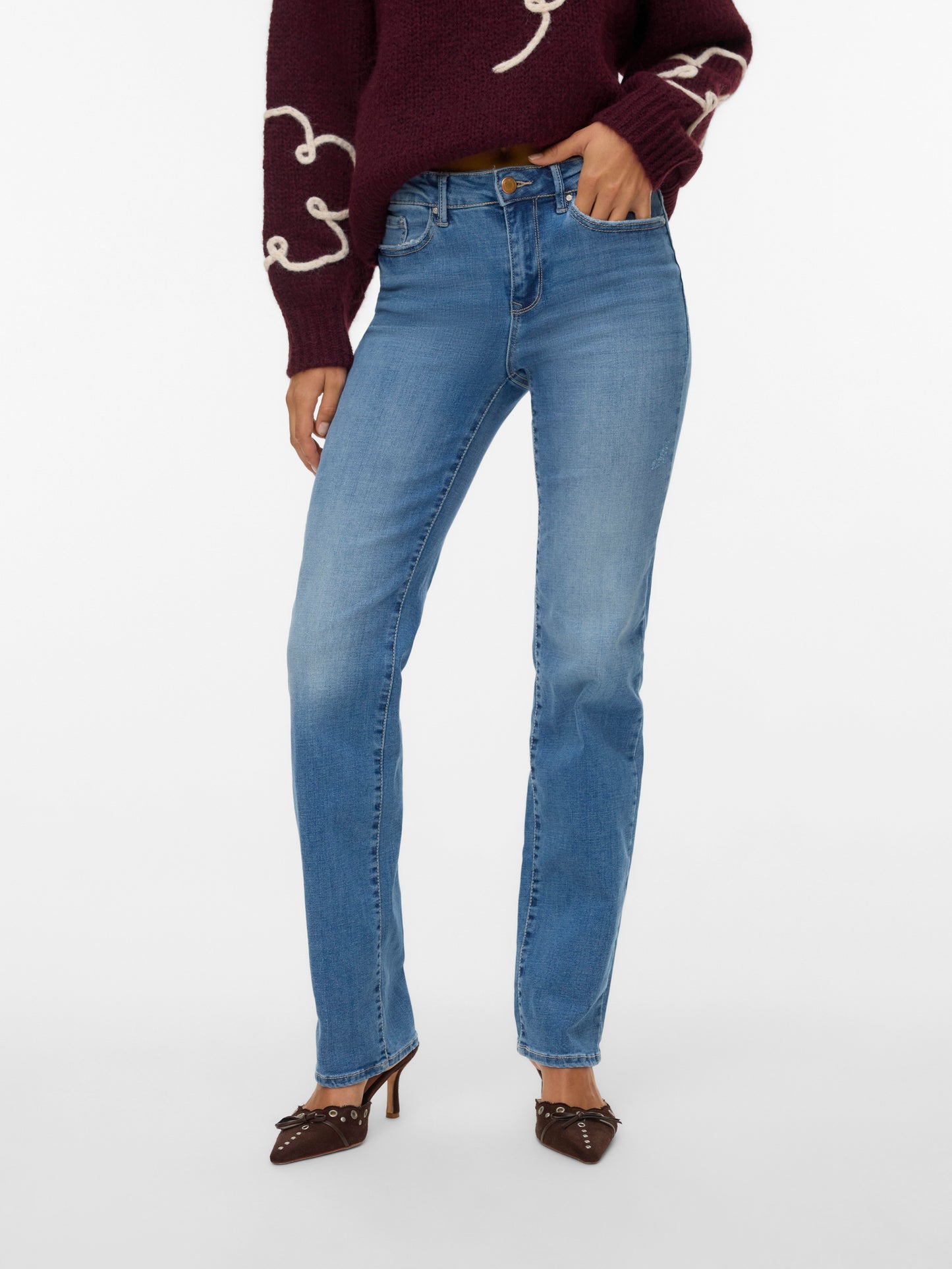 Vmflash Mr Straight Jeans Li347 Ga Noos (Medium Blue D)