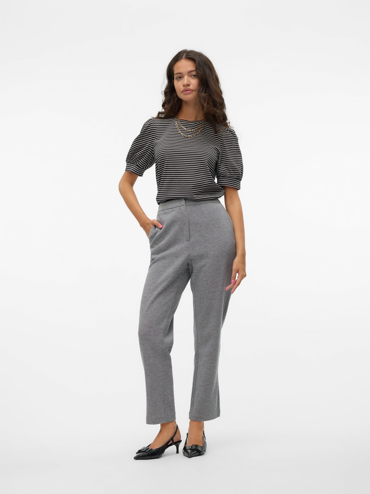 Vmjulia Nw Ankel Pant Jrs Noos (Dark Grey Mel)