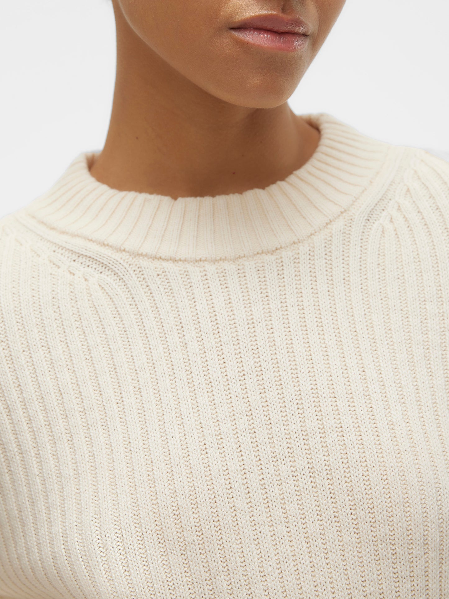 Vmhilde Ls O-neck Short Pullover Noos (Birch)