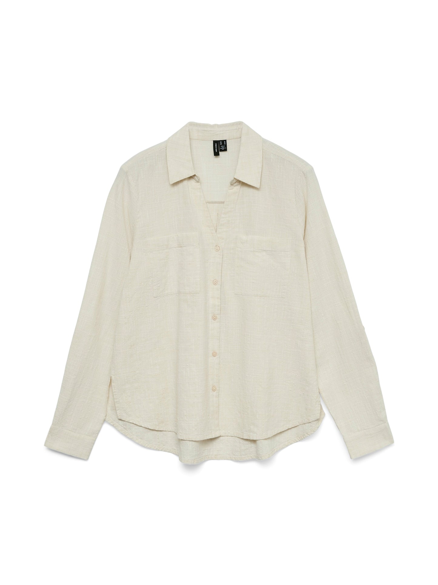 Vmthilde Ls Shirt Wvn Noos (Silver Lin)
