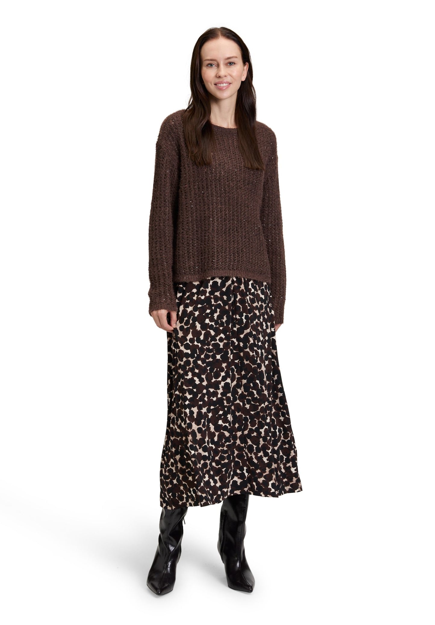 Grobstrick-Pullover (Light Maroon)