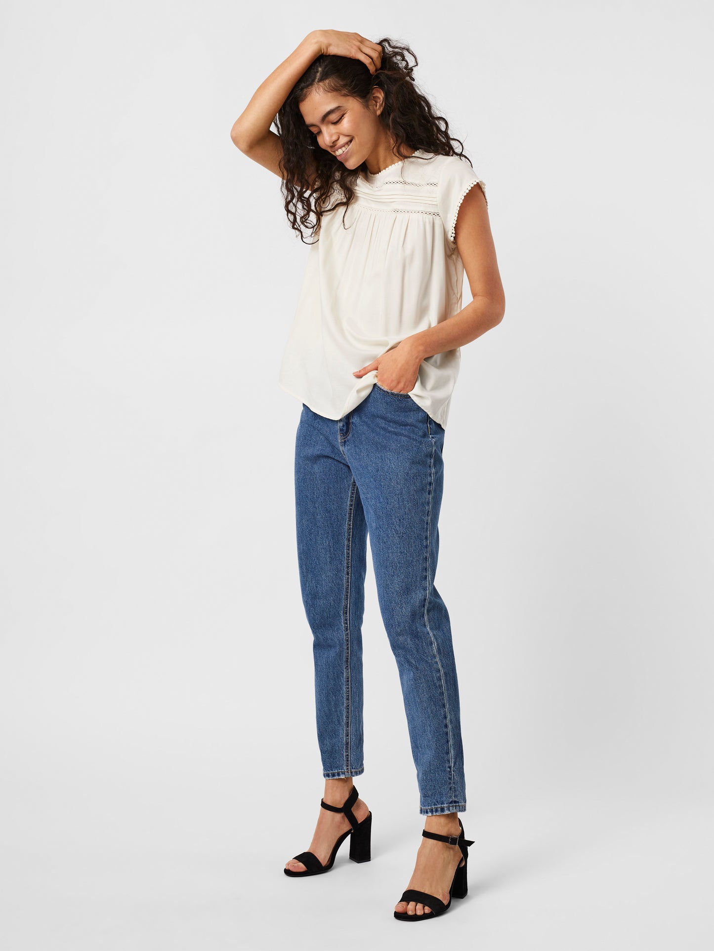 Vmdebbie Pleat S/l Top Ga Noos (Snow White)