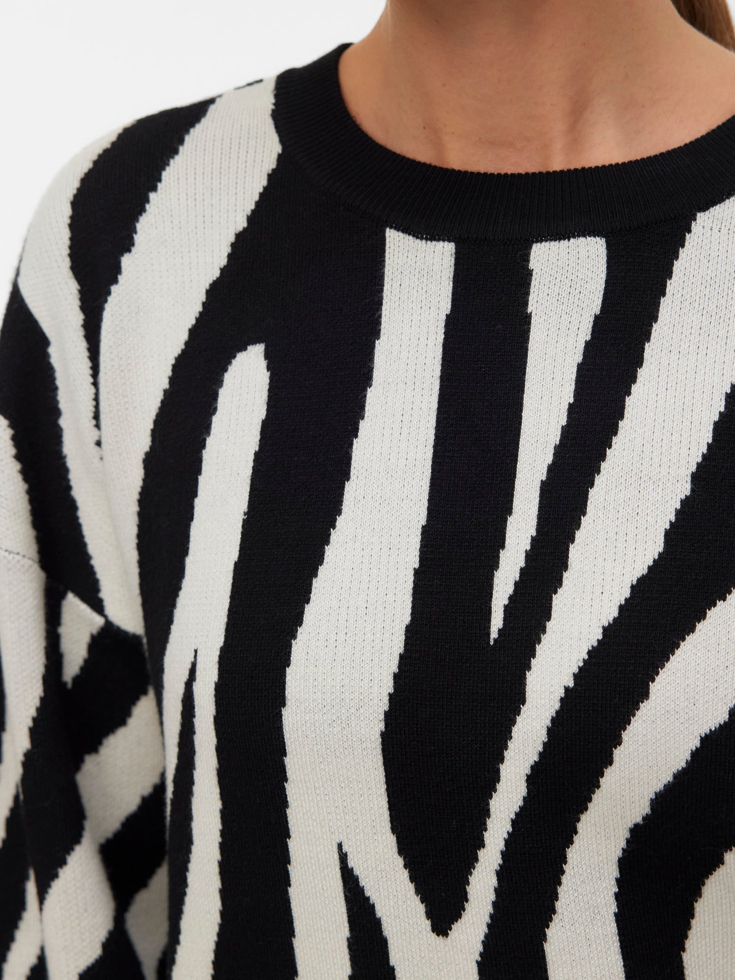 Vmsiljeanimal Ls O-nck Pullover Ga Noos (Birch/w. B)