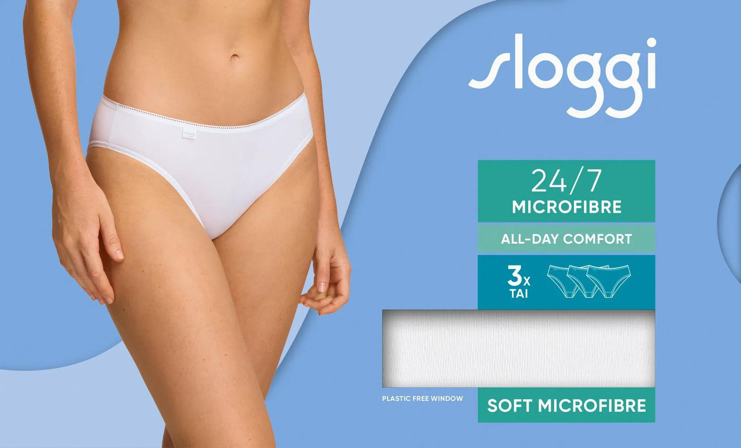 sloggi 24/7 Microfibre Tai C3P (White)