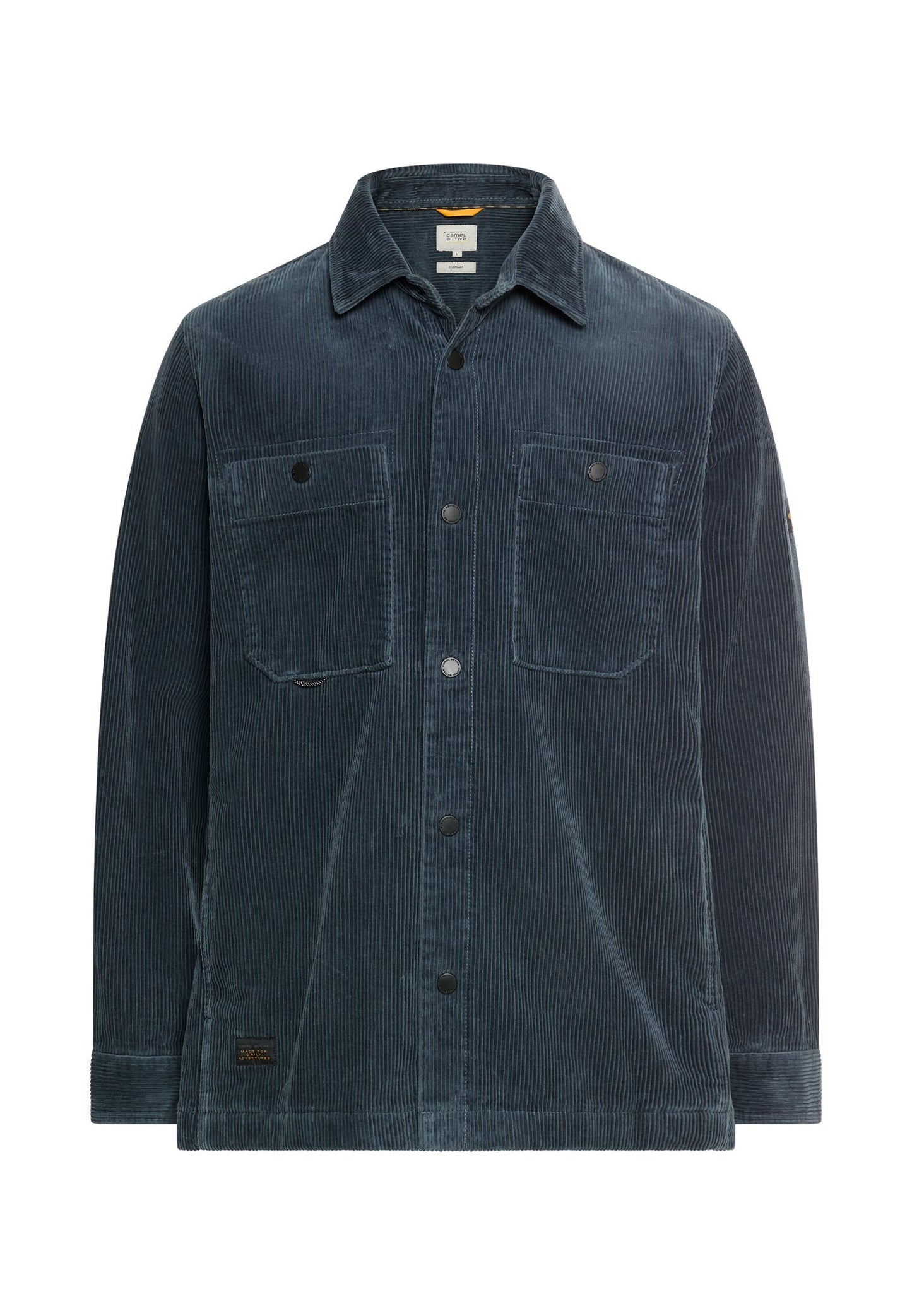 Cord Overshirt mit Druckknöpfen (Tinted Blue)