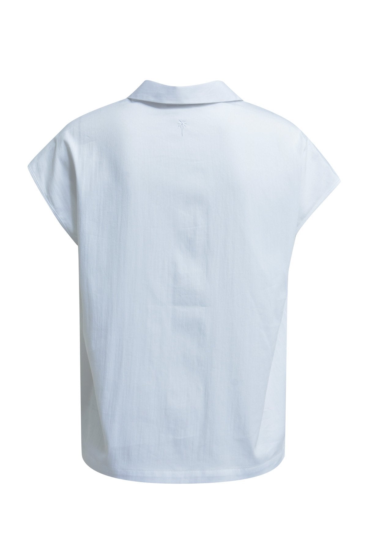Dropped Shoulder Bow Blouse (White)