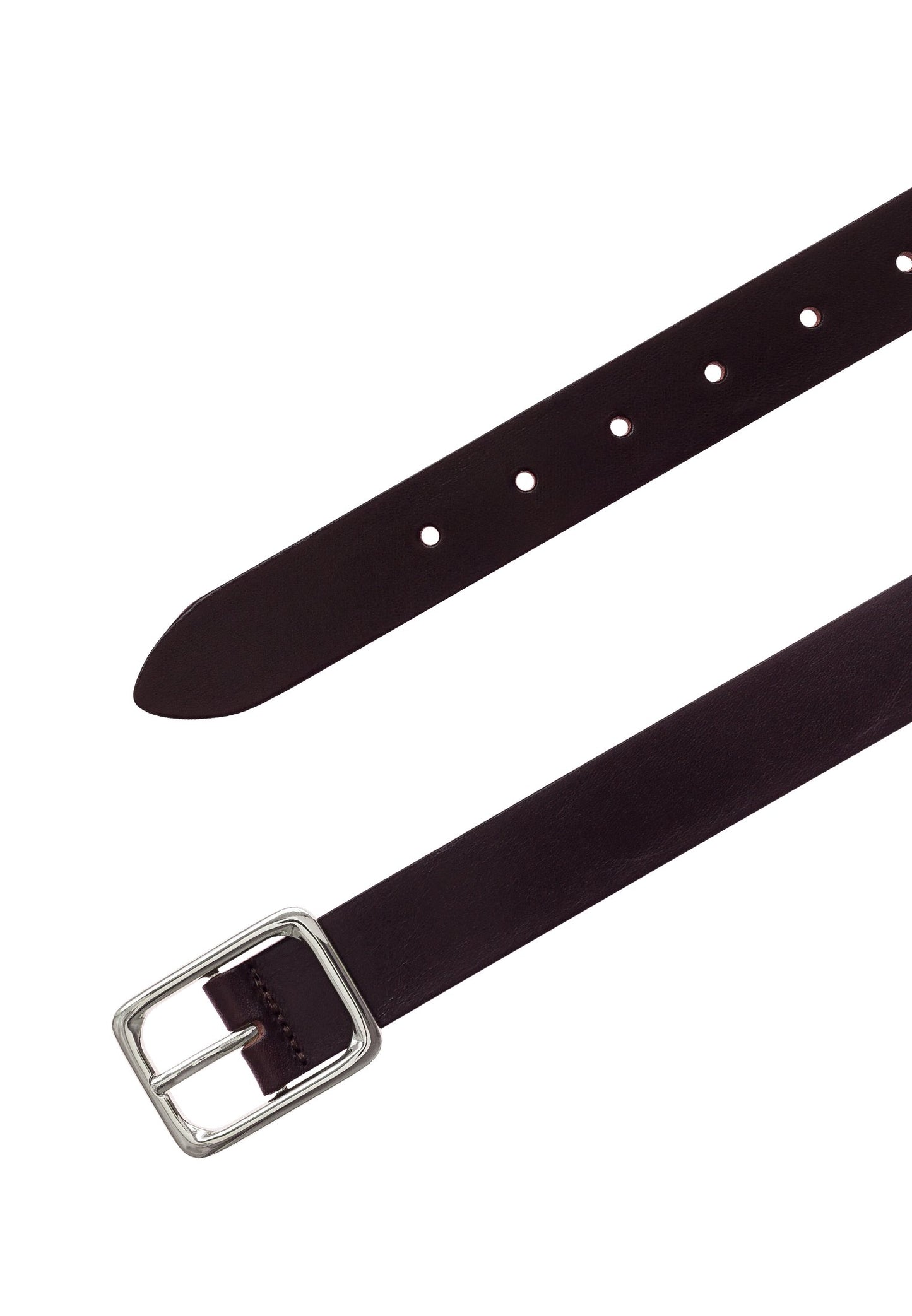 Workwear Staples - 30 mm Vollledergürtel (Dunkelbraun)