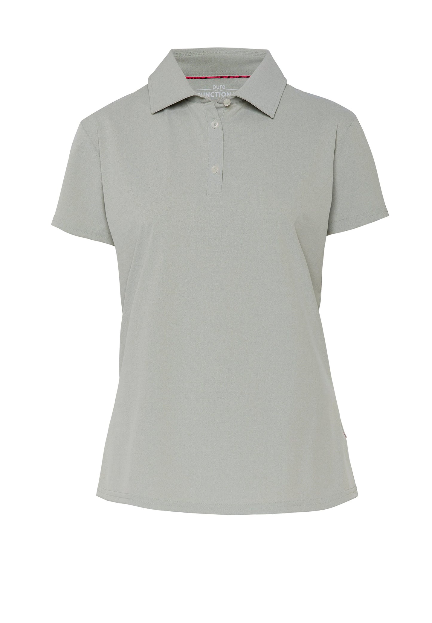 Pure Functional Polo Damen slim fit Halbarm (Uni Hellgrün)