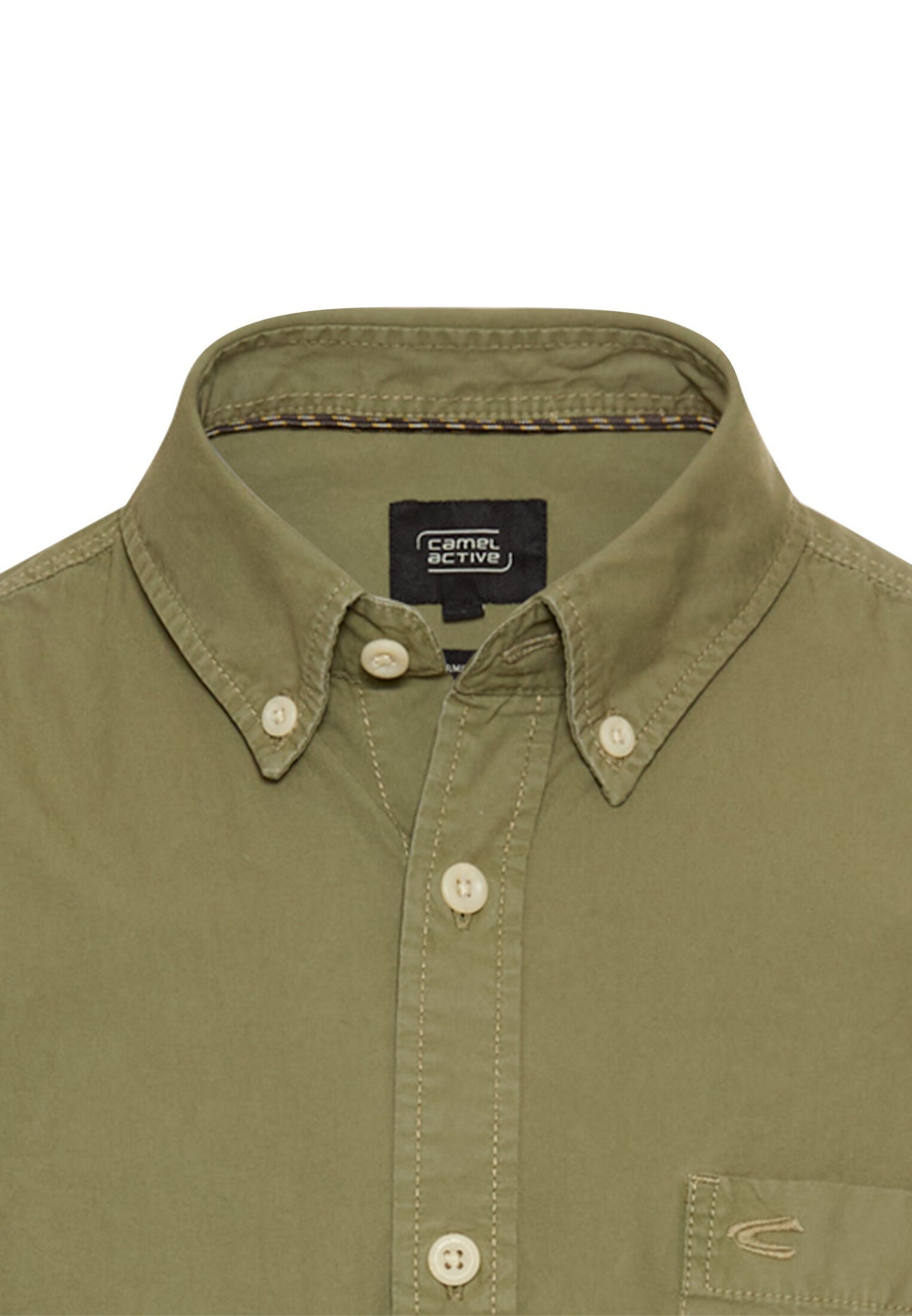 Baumwollhemd mit Brusttasche (Dusty Khaki)
