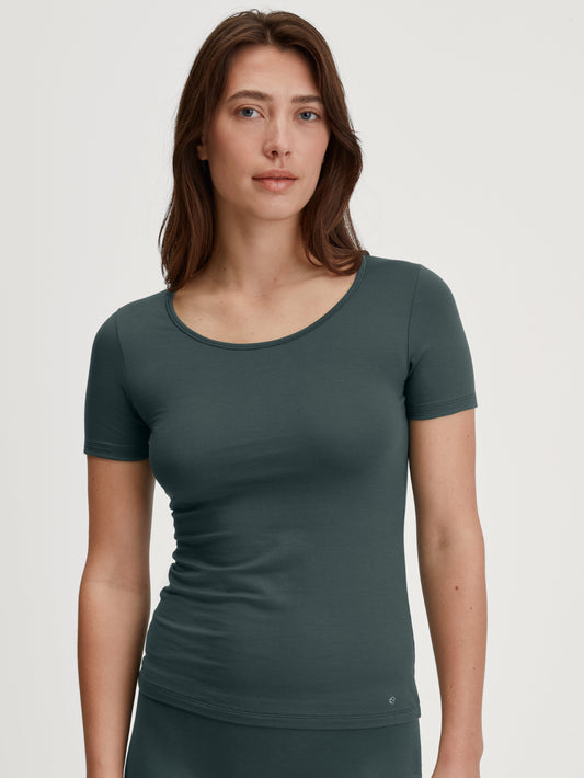 WOMEN Top short-sleeve (Deep Emerald Gre)