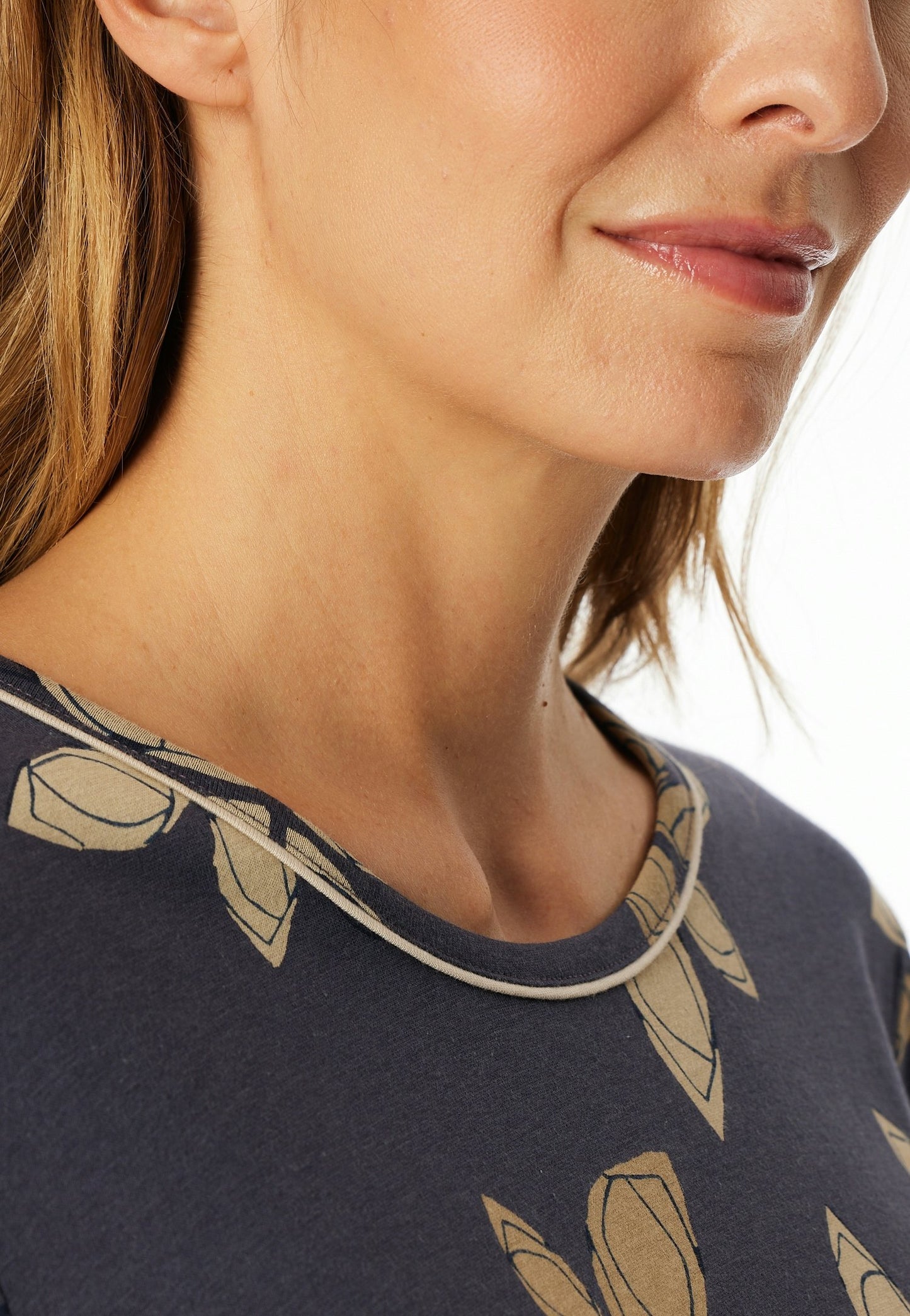 Nachthemd langarm, 100cm (Graphit)