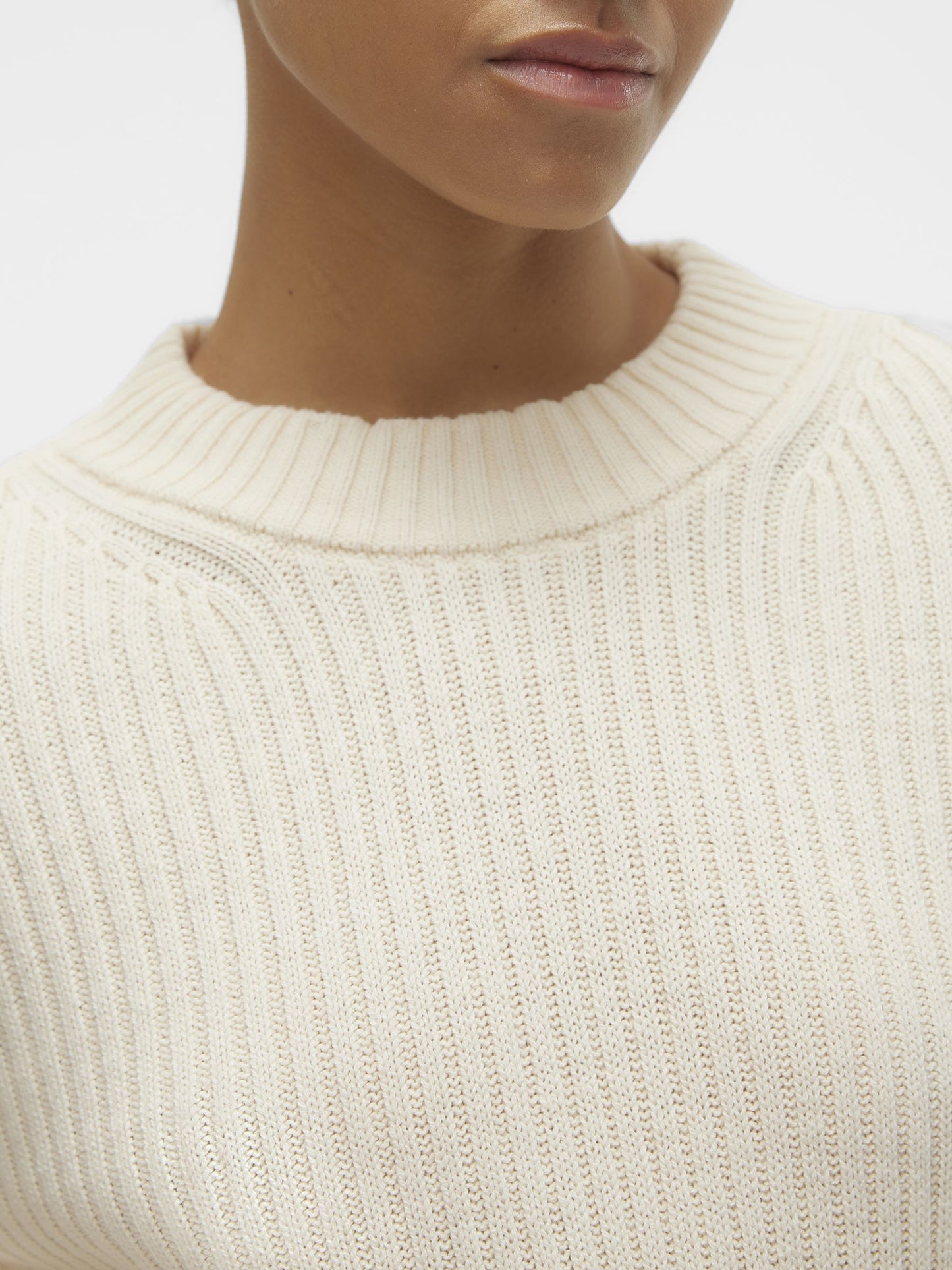 Vmhilde Ls O-neck Short Pullover Noos (Birch)