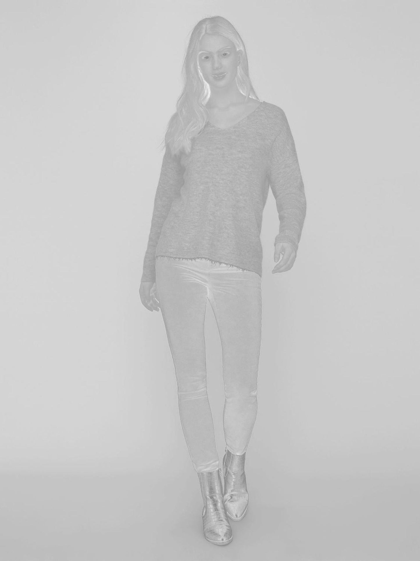 Vmcrewlefile Ls V-neck Blouse Noos (Sepia Rose)