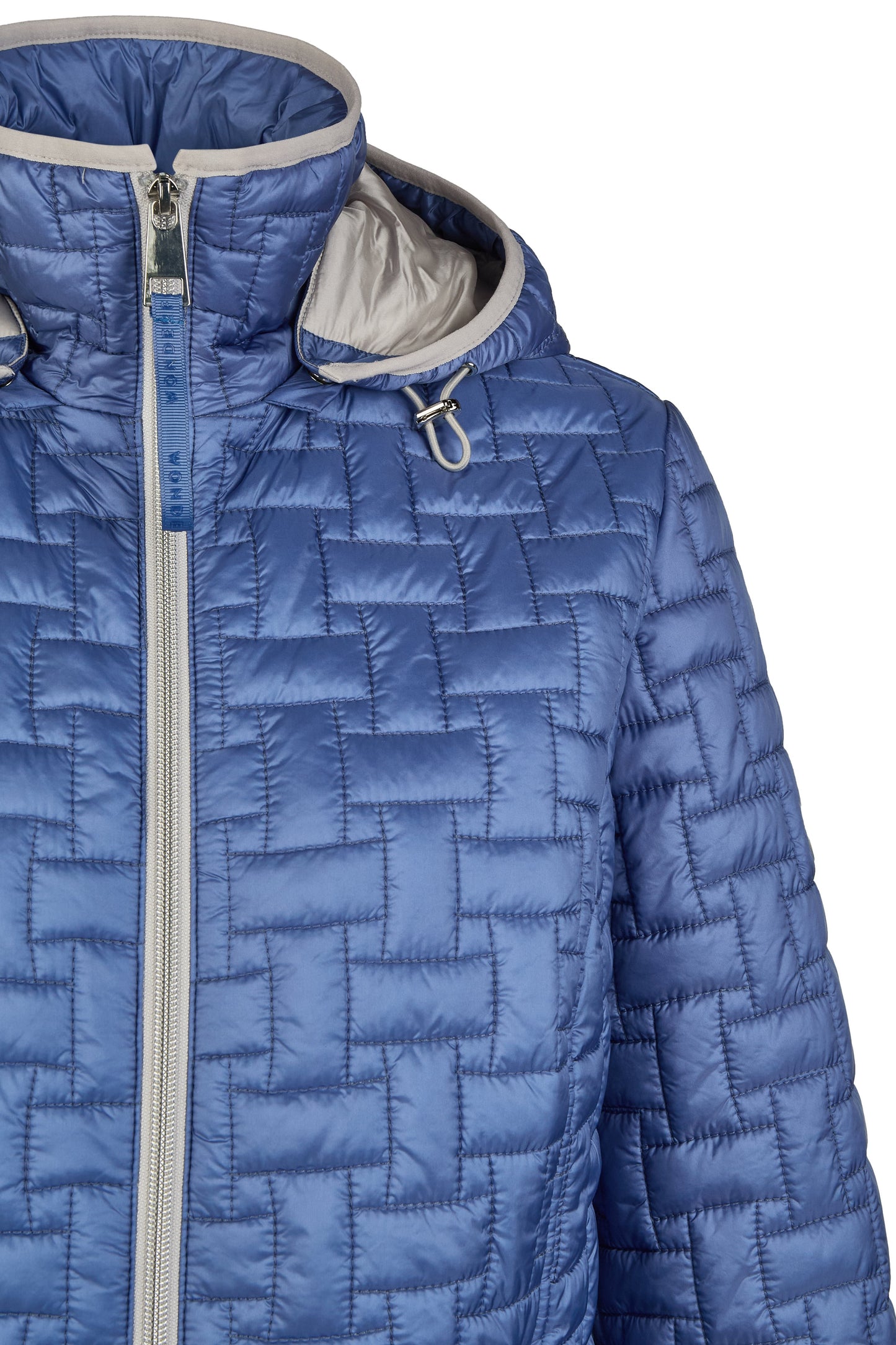 Sandwich-Steppjacke mit Kapuze (Electric Blue)