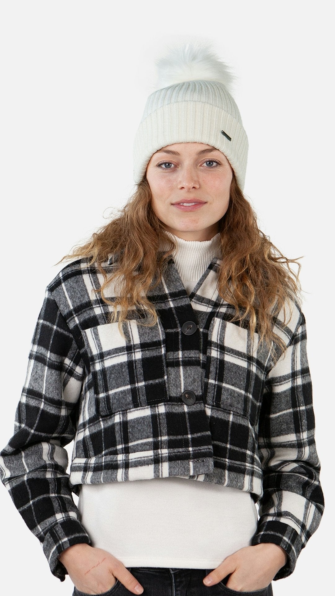 Kenzie Beanie (White Cream)