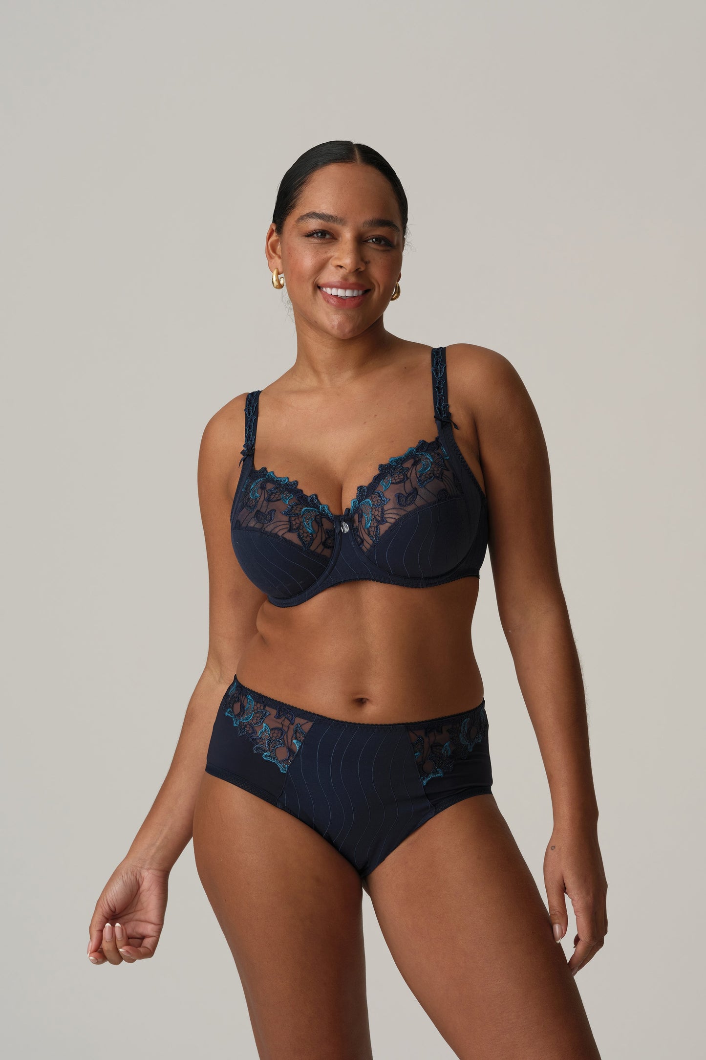 DEAUVILLE velvet blue Taillenslip (Vel)