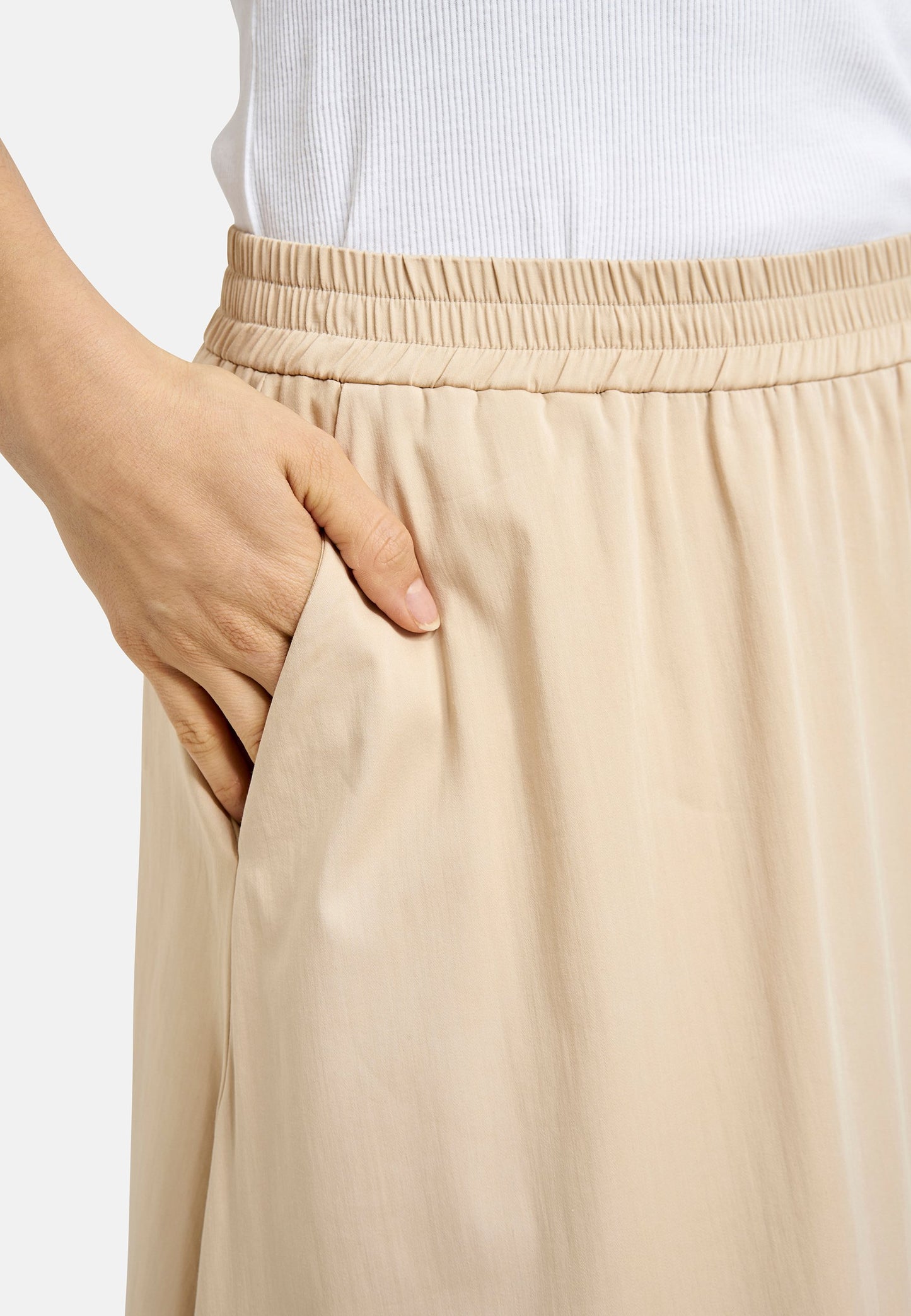 Cotton Skirt (Camel)