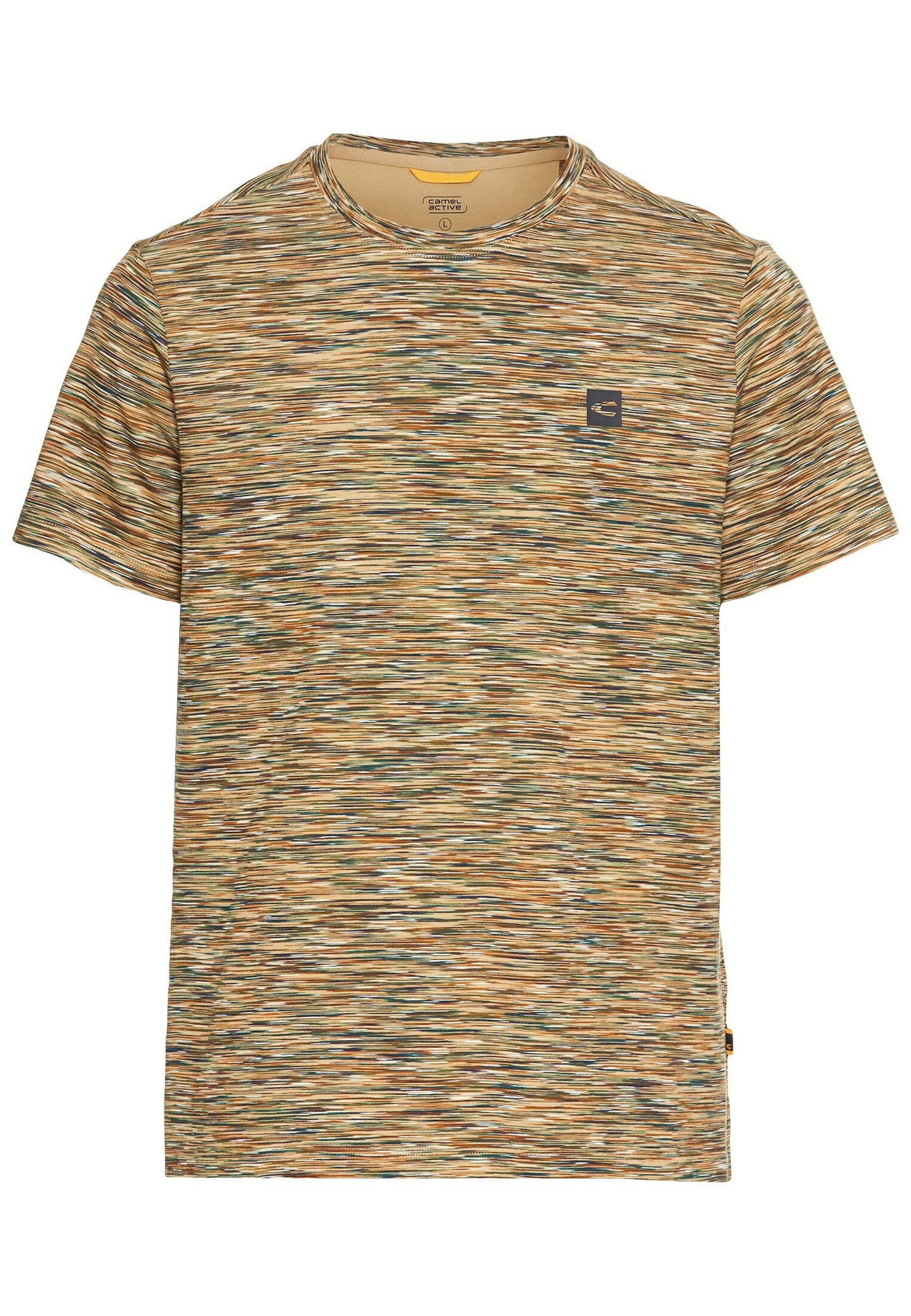 Kurzarmshirt mit geripptem Kragen (Agave Green)