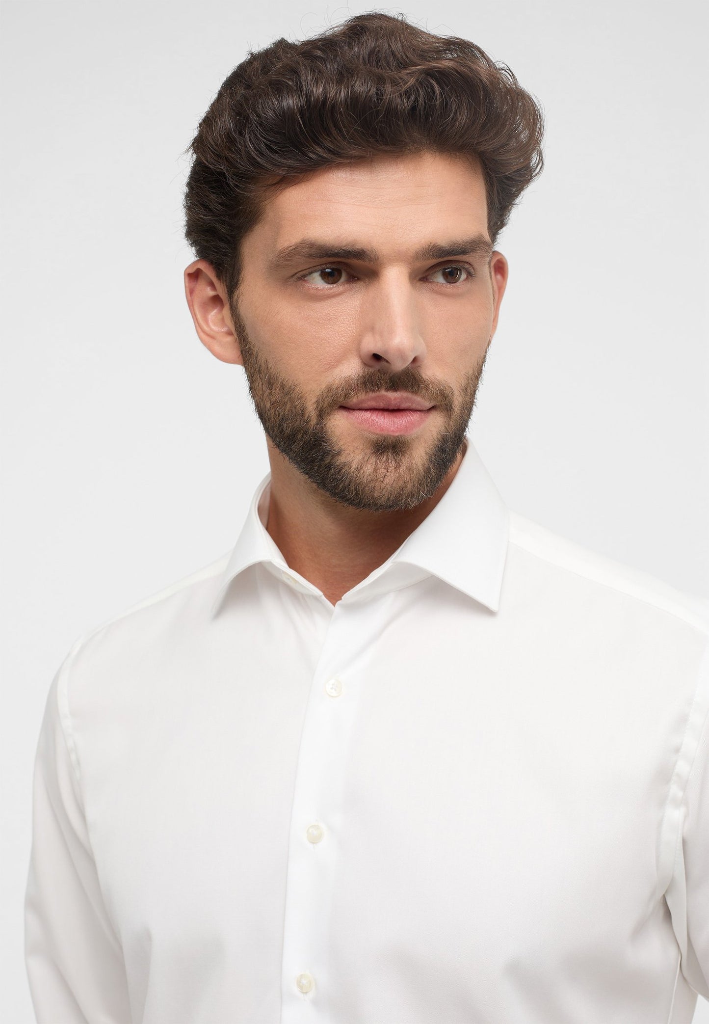 Eterna Langarm Hemd Modern Fit Cover Shirt Twill (Champagner)