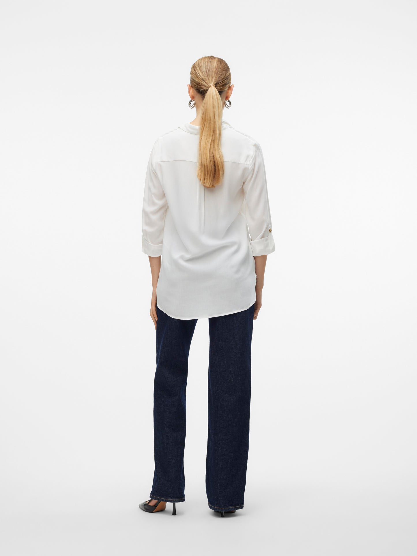Vmbumpy L/s Shirt New Wvn Noos (Snow White)