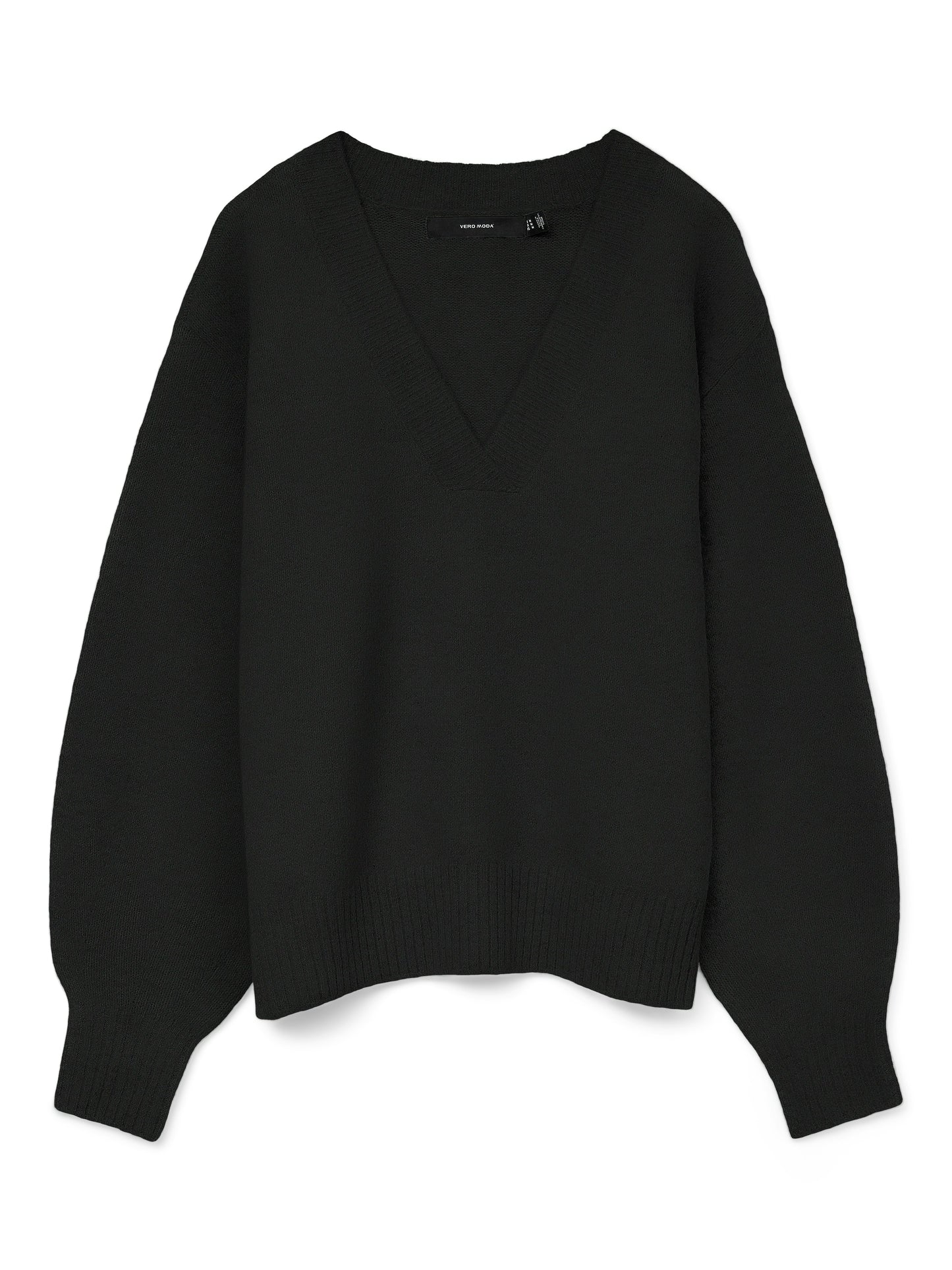 Vmboom Ls V-neck Pullover Noos (Black)