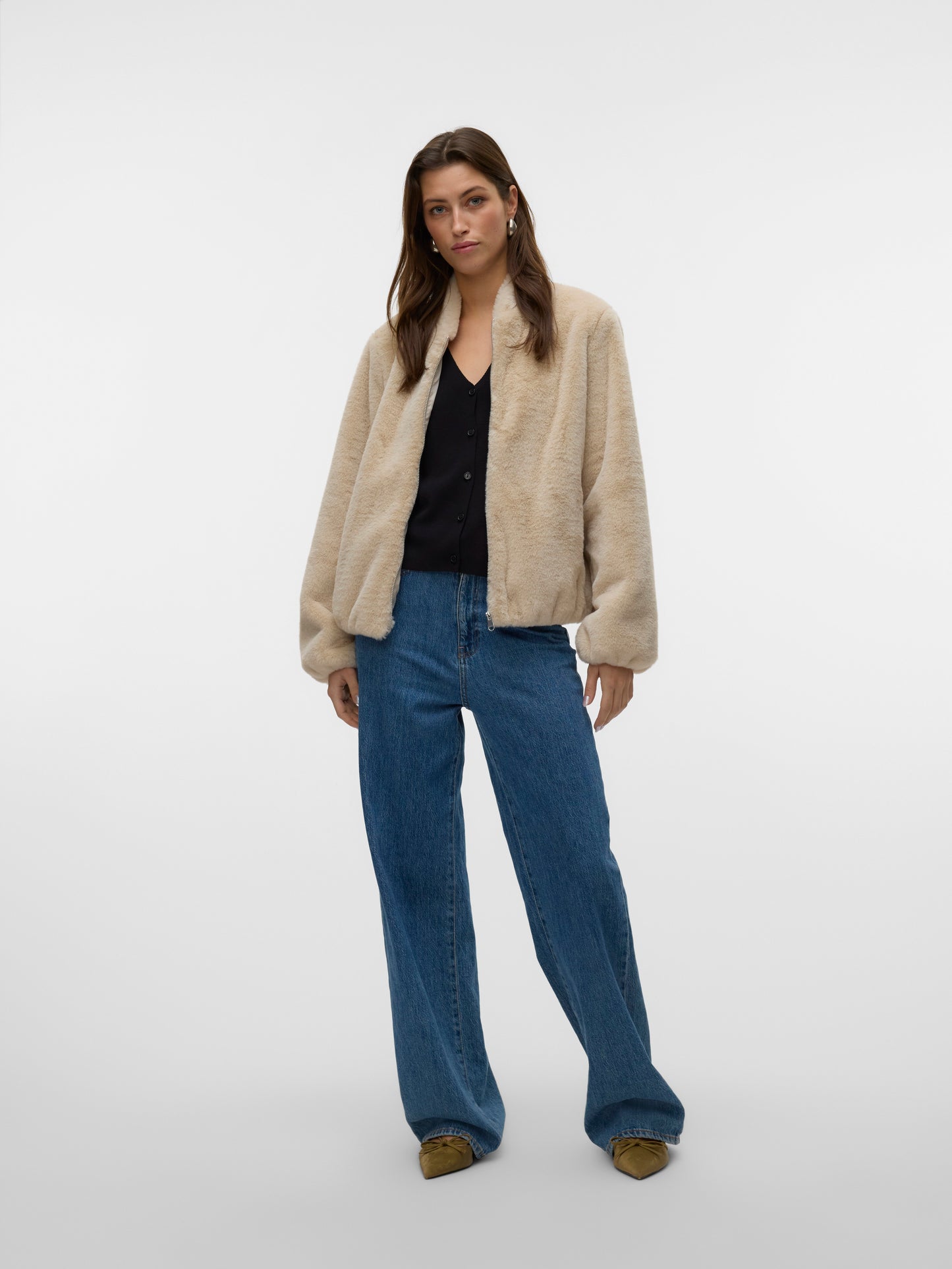 Vmsonjaliga Short Jacket Ga Boo (Oatmeal)