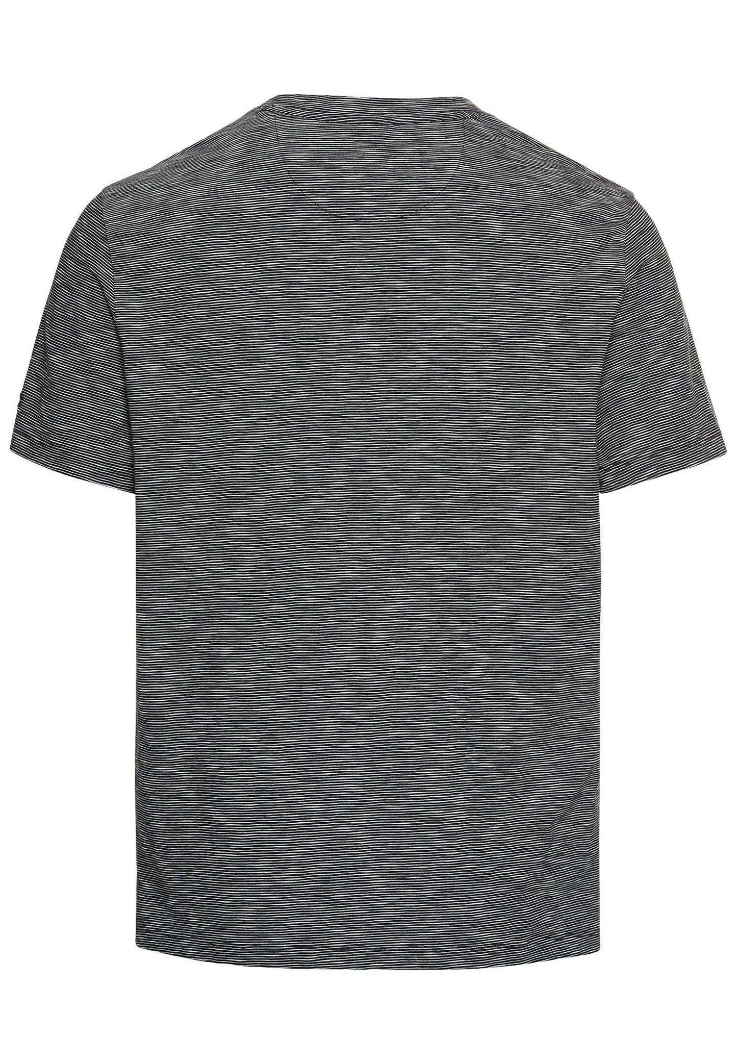 Kurzarm Henley aus reiner Baumwolle (Night Blue)