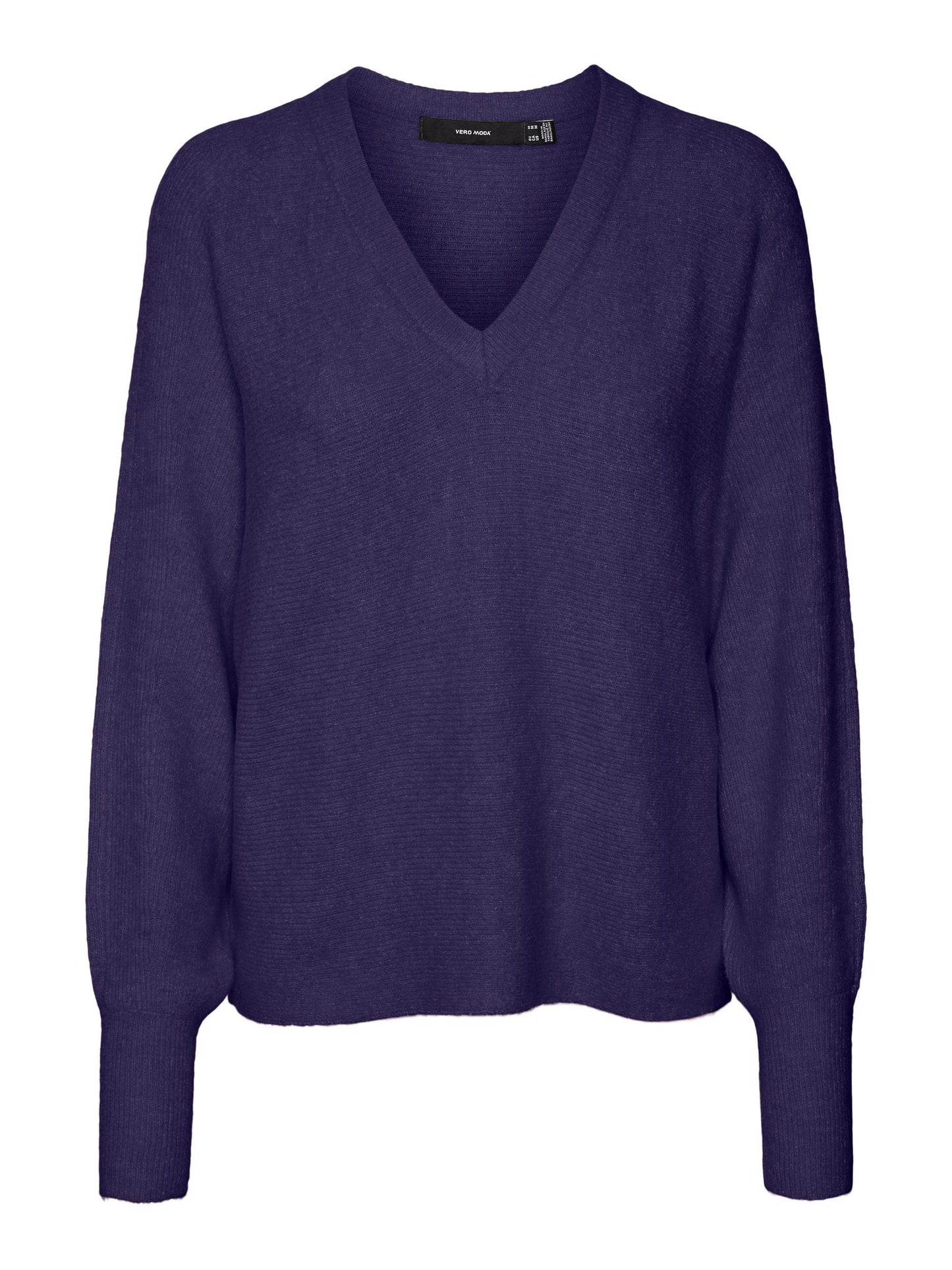 Vmemerald Lefile Ls V-neck Pull. Low (Birch/w. M)
