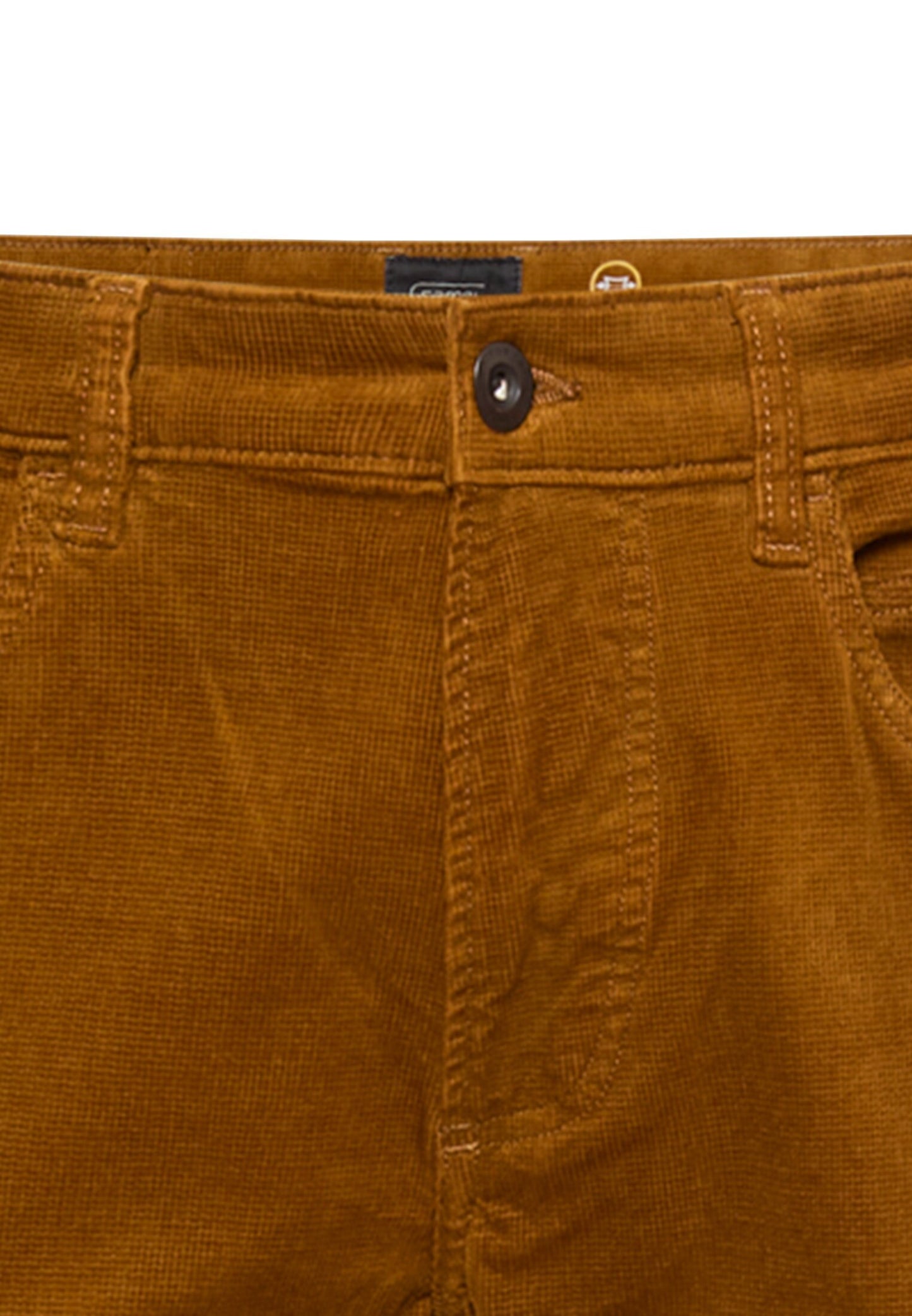 5-Pkt Regular Fit Hose aus Baumwollmix (Burned Yellow)