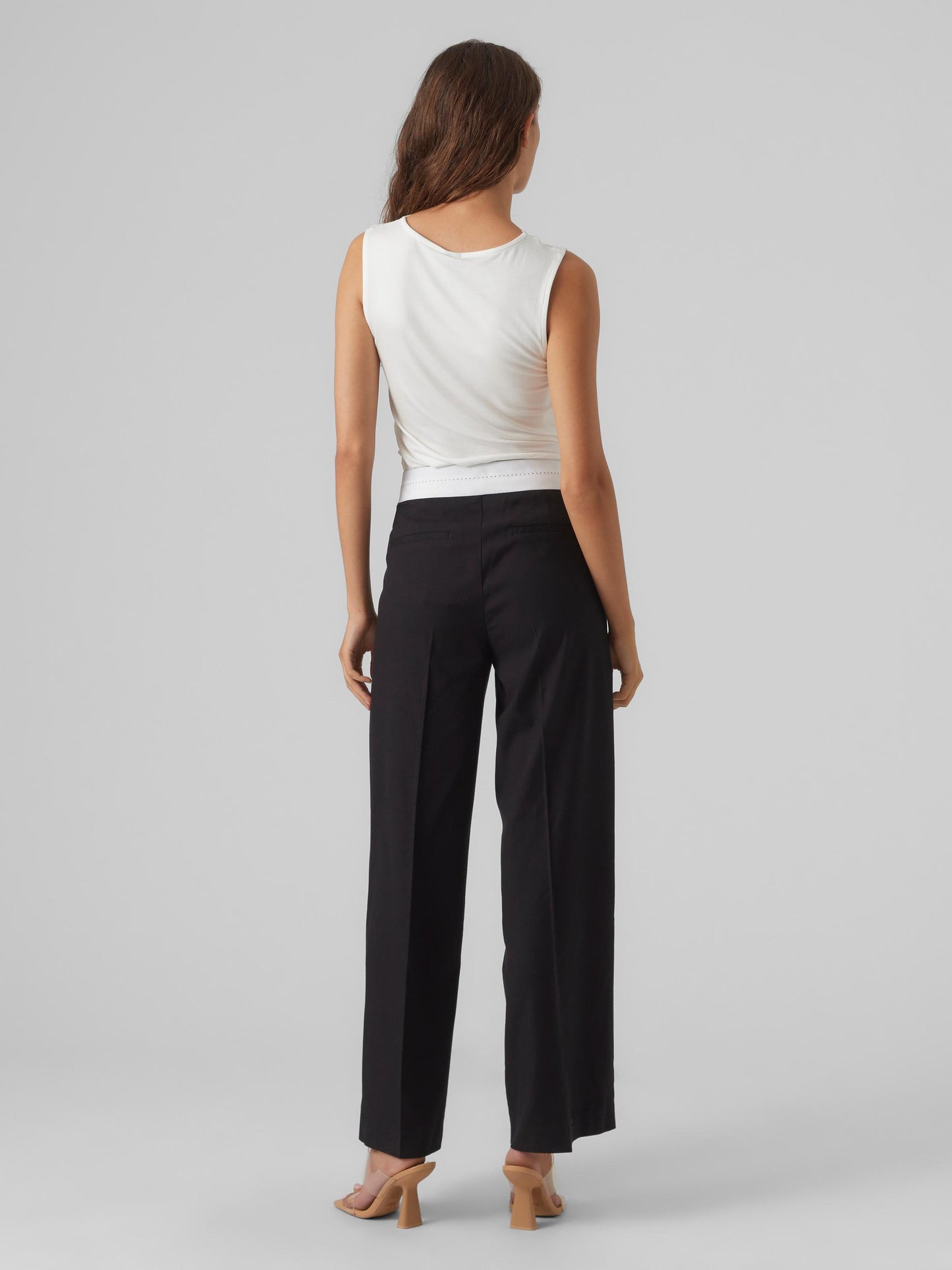 Vmrosa Sl V-neck Top Jrs Noos (Snow White)