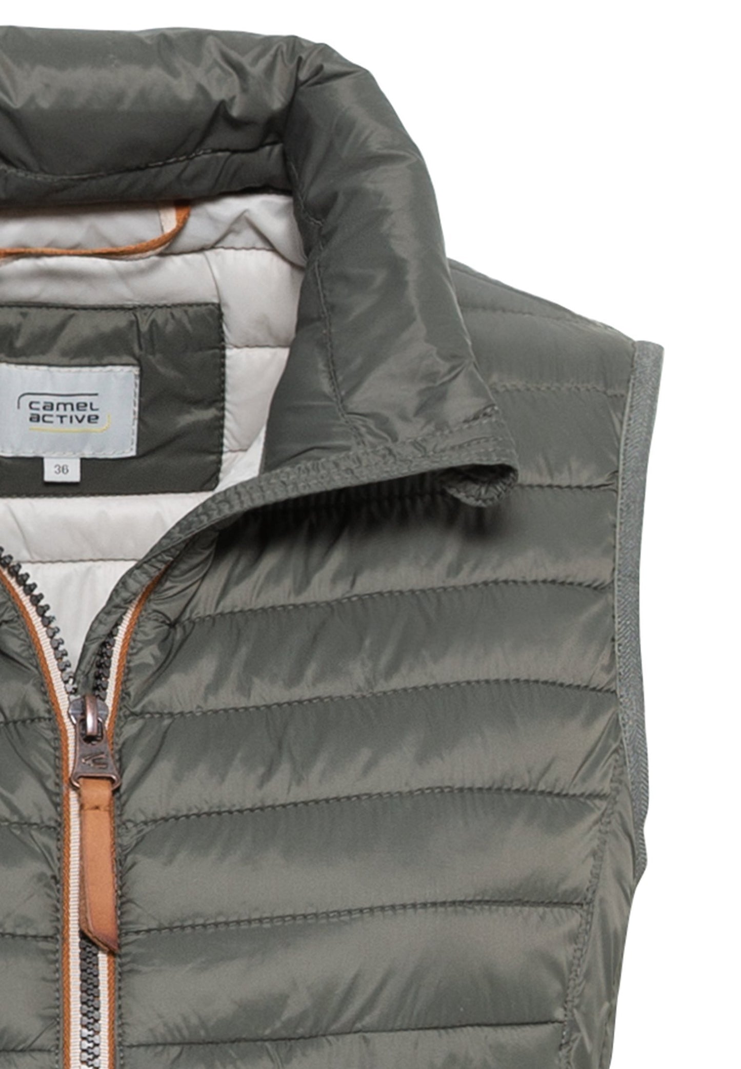 Steppweste aus 100% recyceltem Material (Khaki)