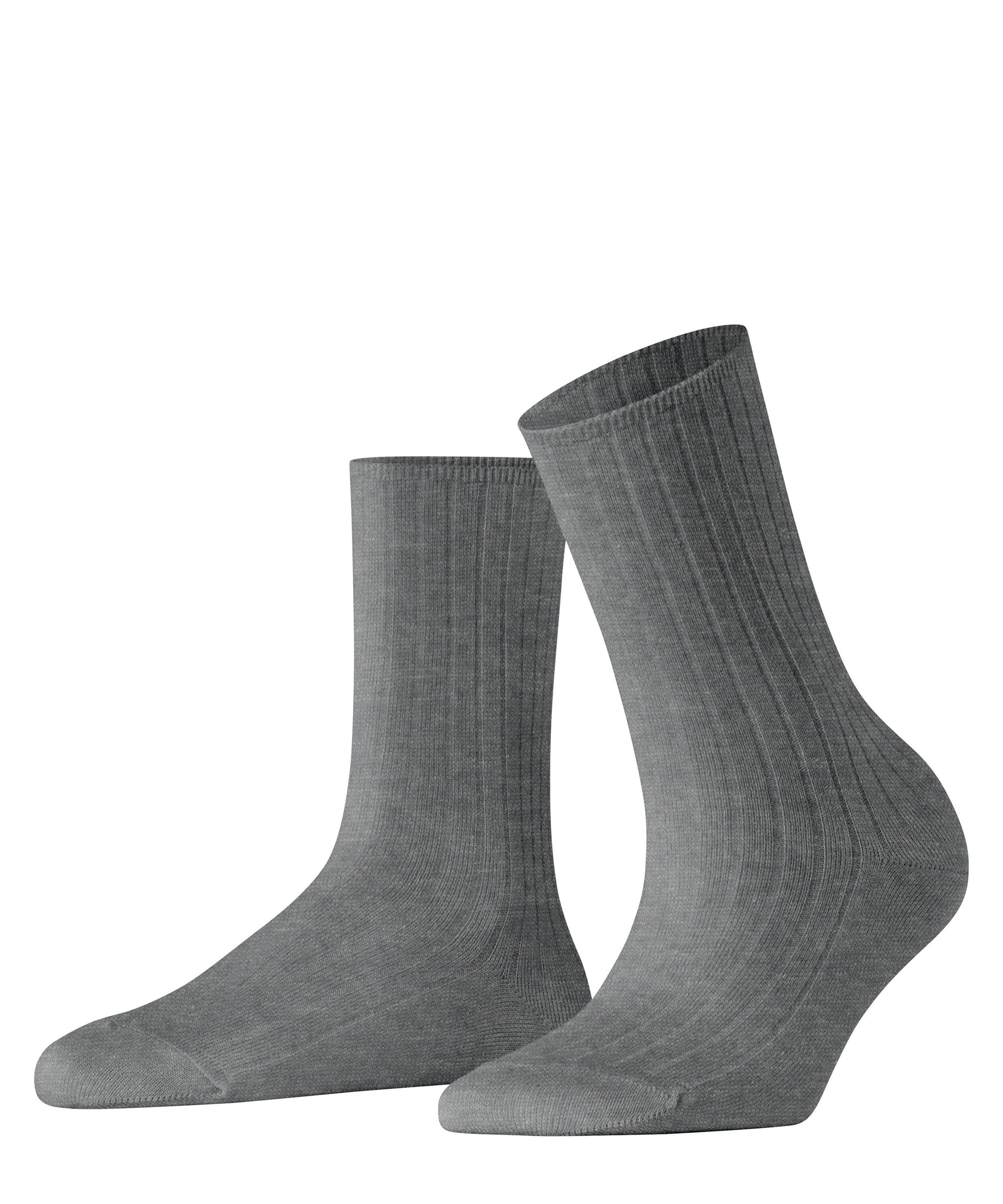 FALKE Cotton Rib Damen (Light Greymel.)