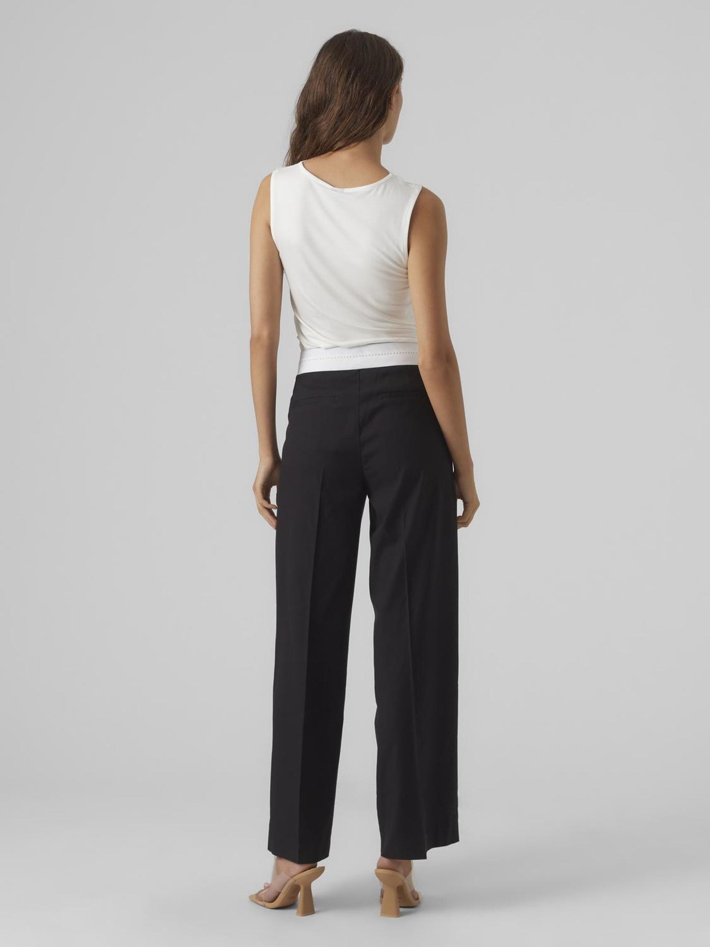 Vmrosa Sl V-neck Top Ga Jrs Noos (Snow White)