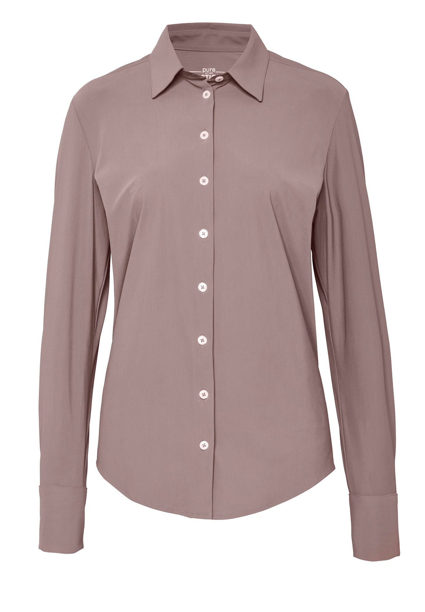 PURE- Functional Bluse Langarm (Uni Hellbraun)