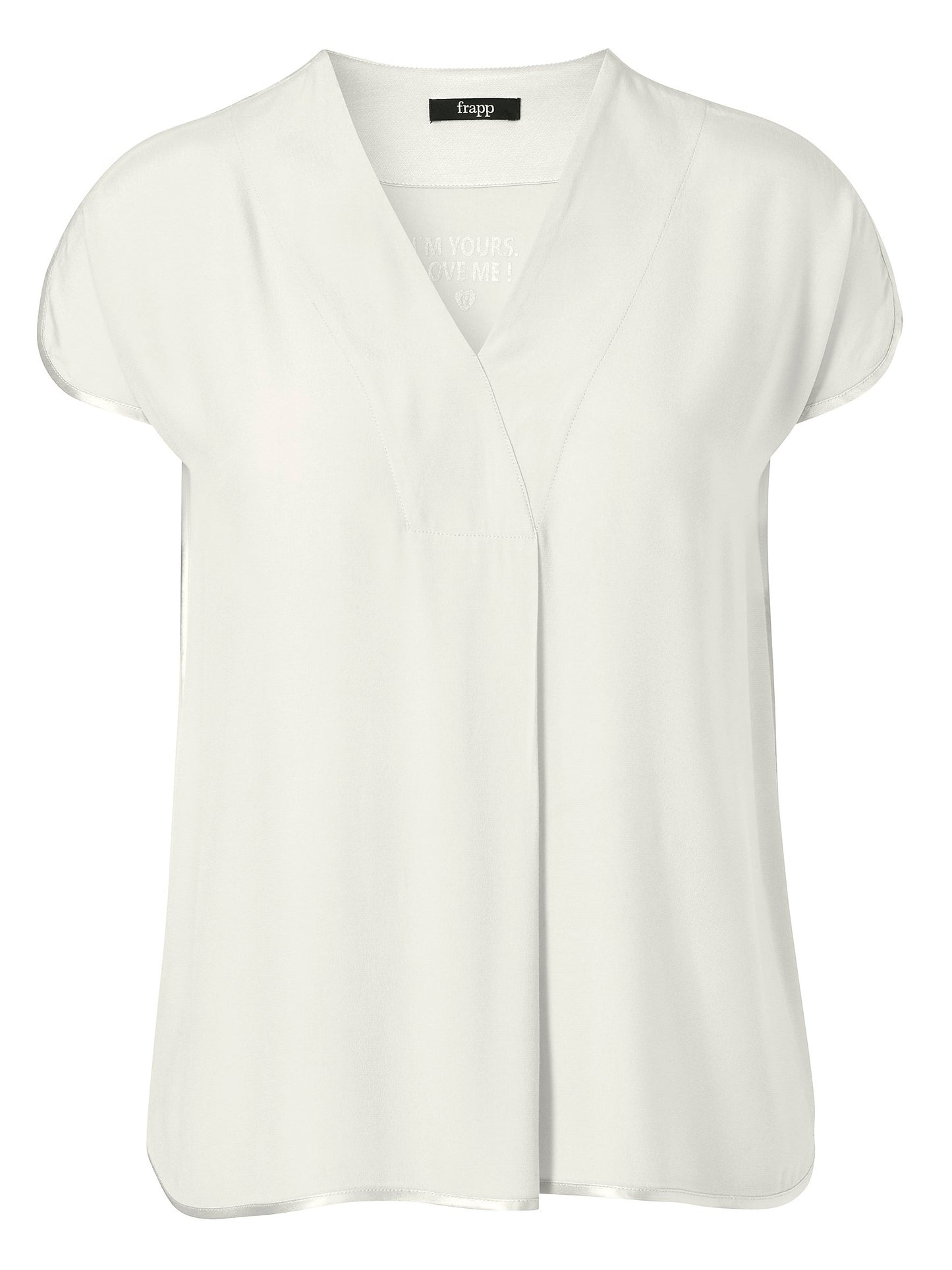 Bluse V-Ausschnitt ohne Arm (Offwhite)