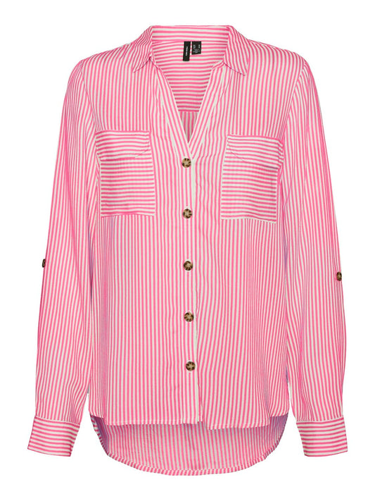 Vmbumpy L/s Shirt New Wvn Ga Noos (Pink Cosmo)