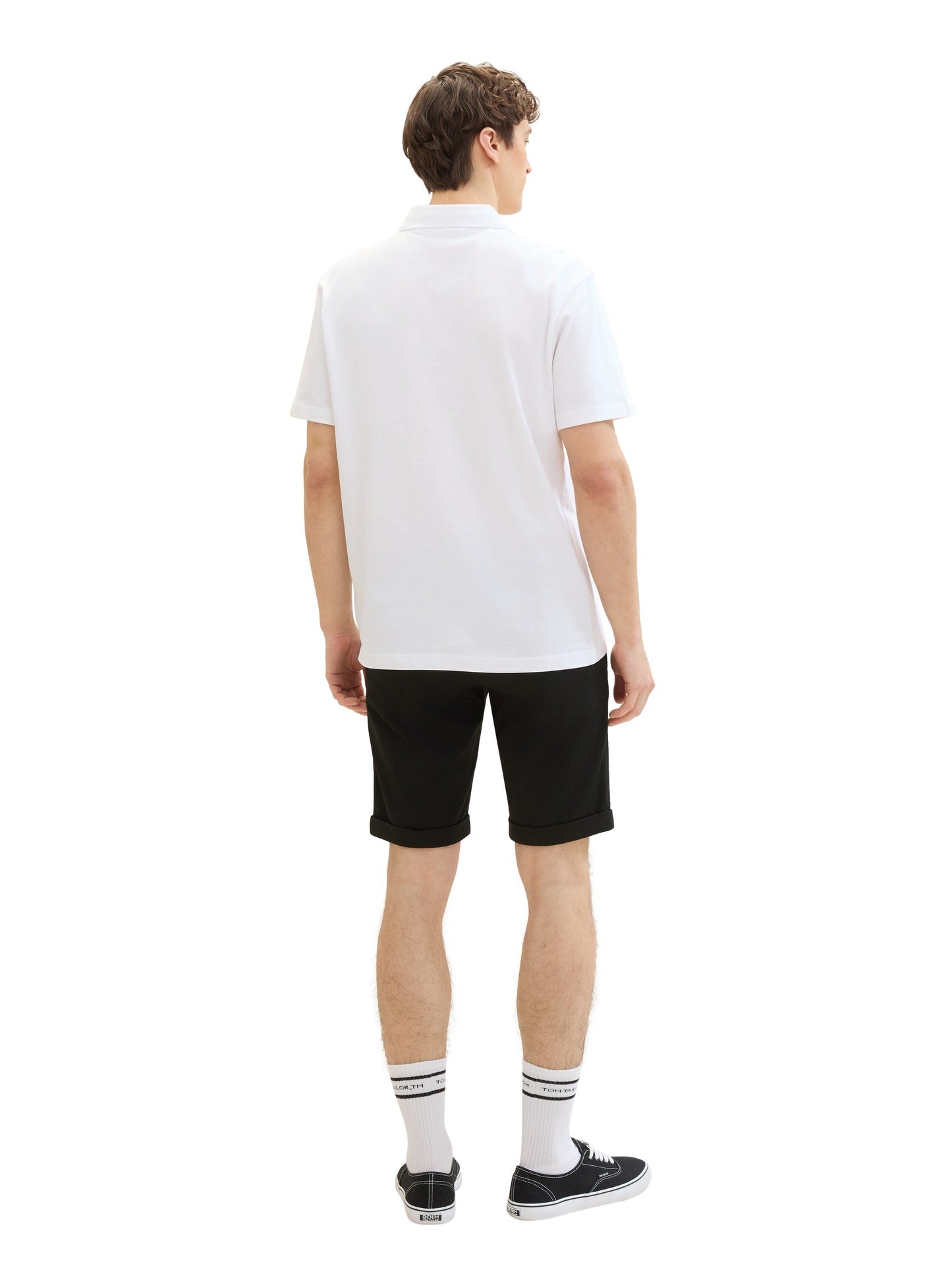 Slim Piqué Chino Shorts (Black)