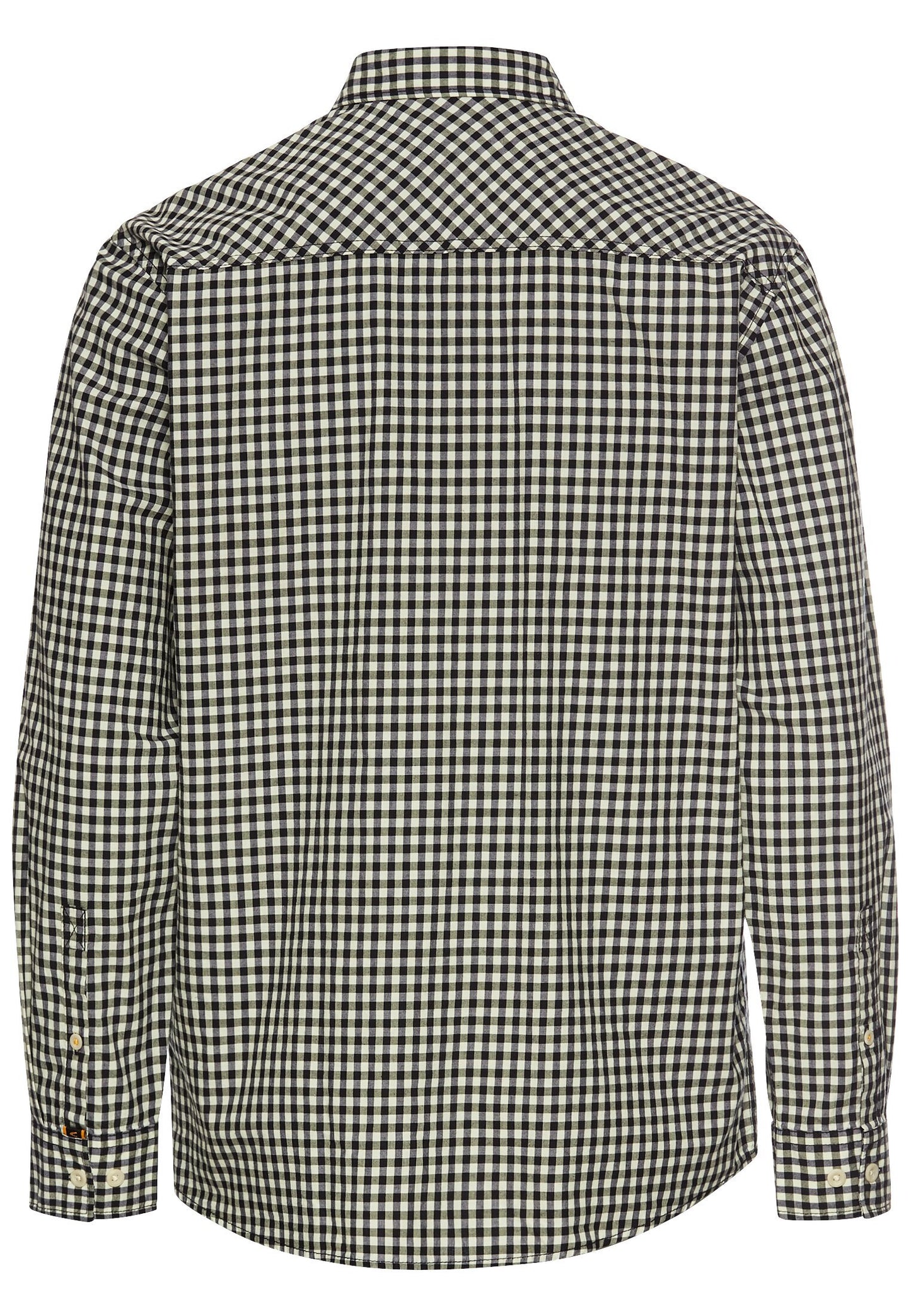 Kariertes Langarmhemd aus Baumwolle (Pale Mint)