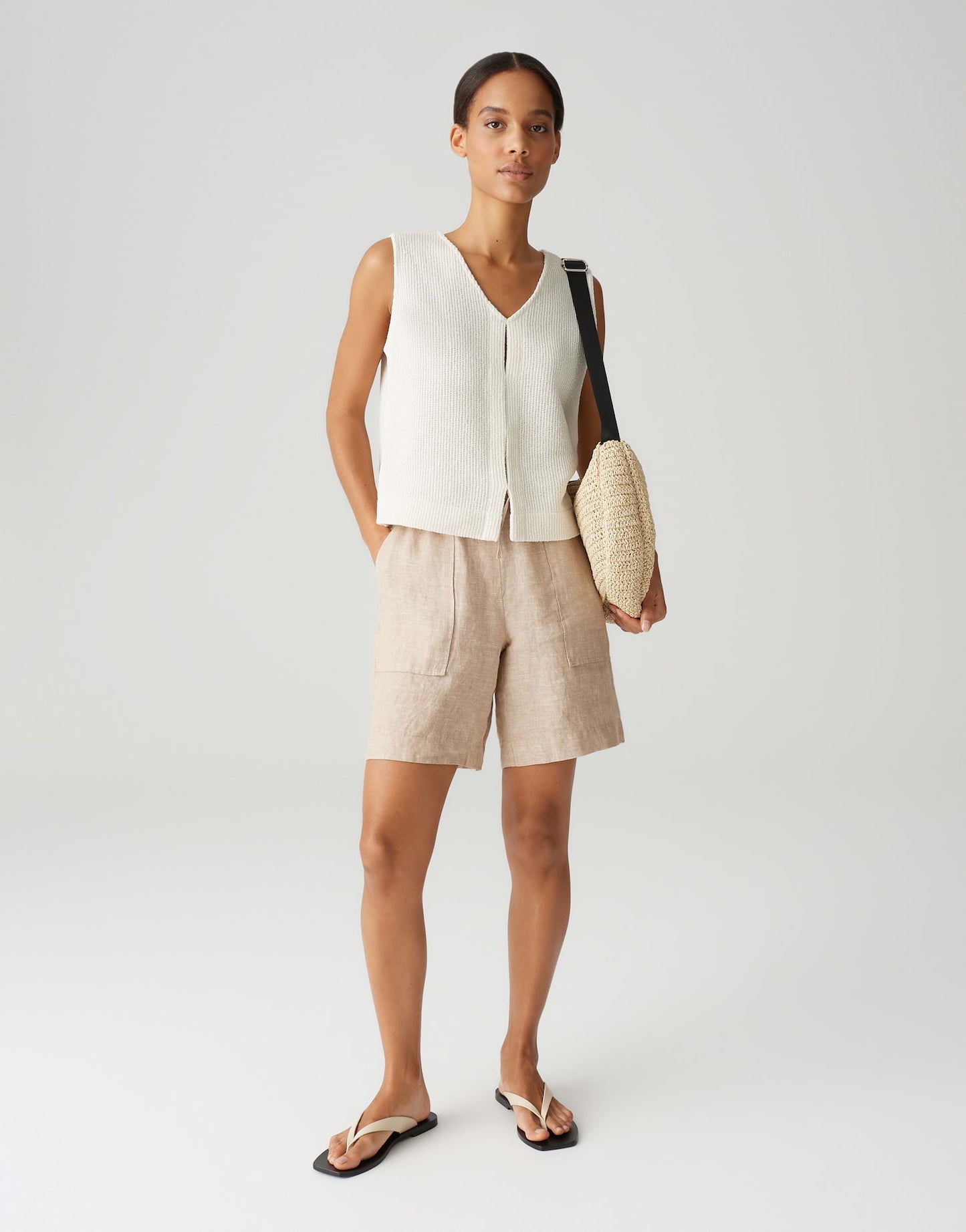Melane shorts linen (Natural Glaze)