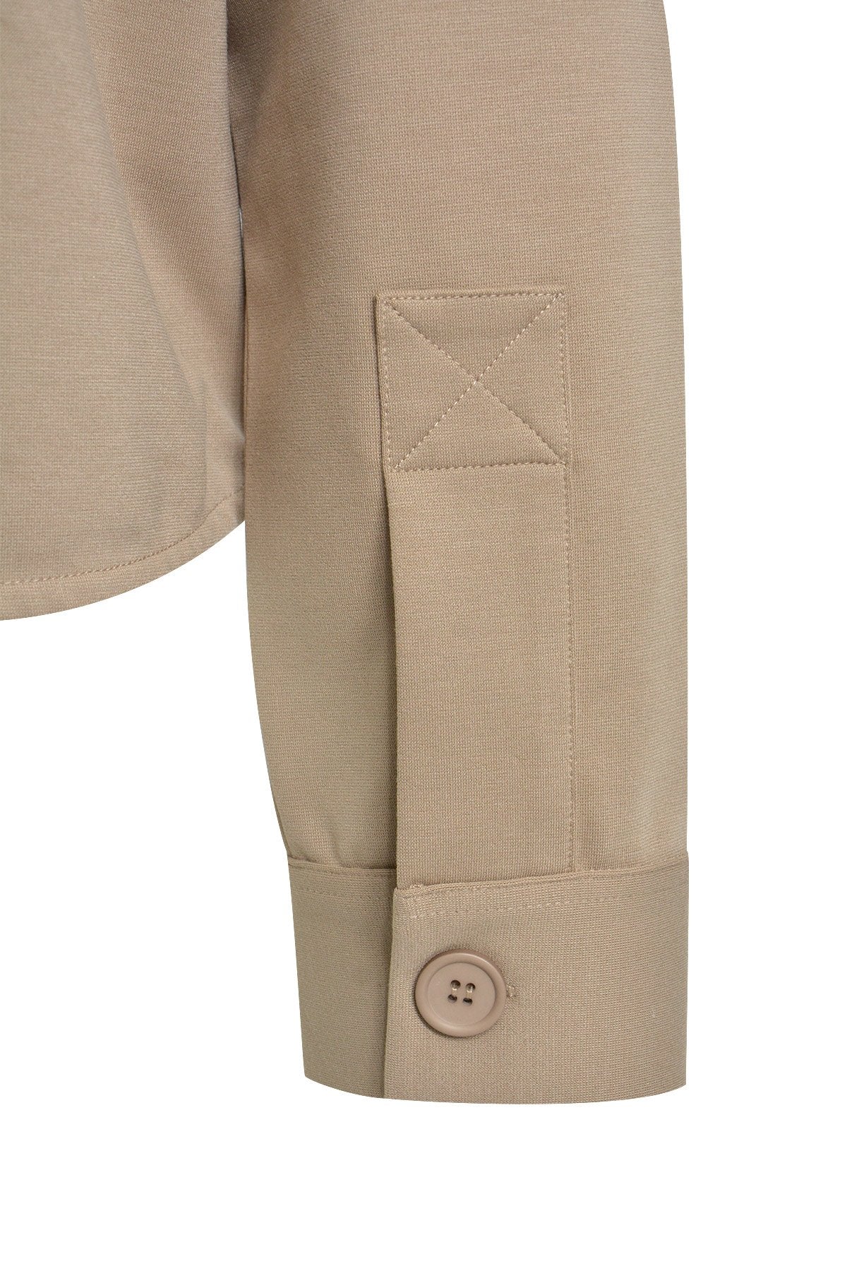 Short Cargo Jacket (Taupe)