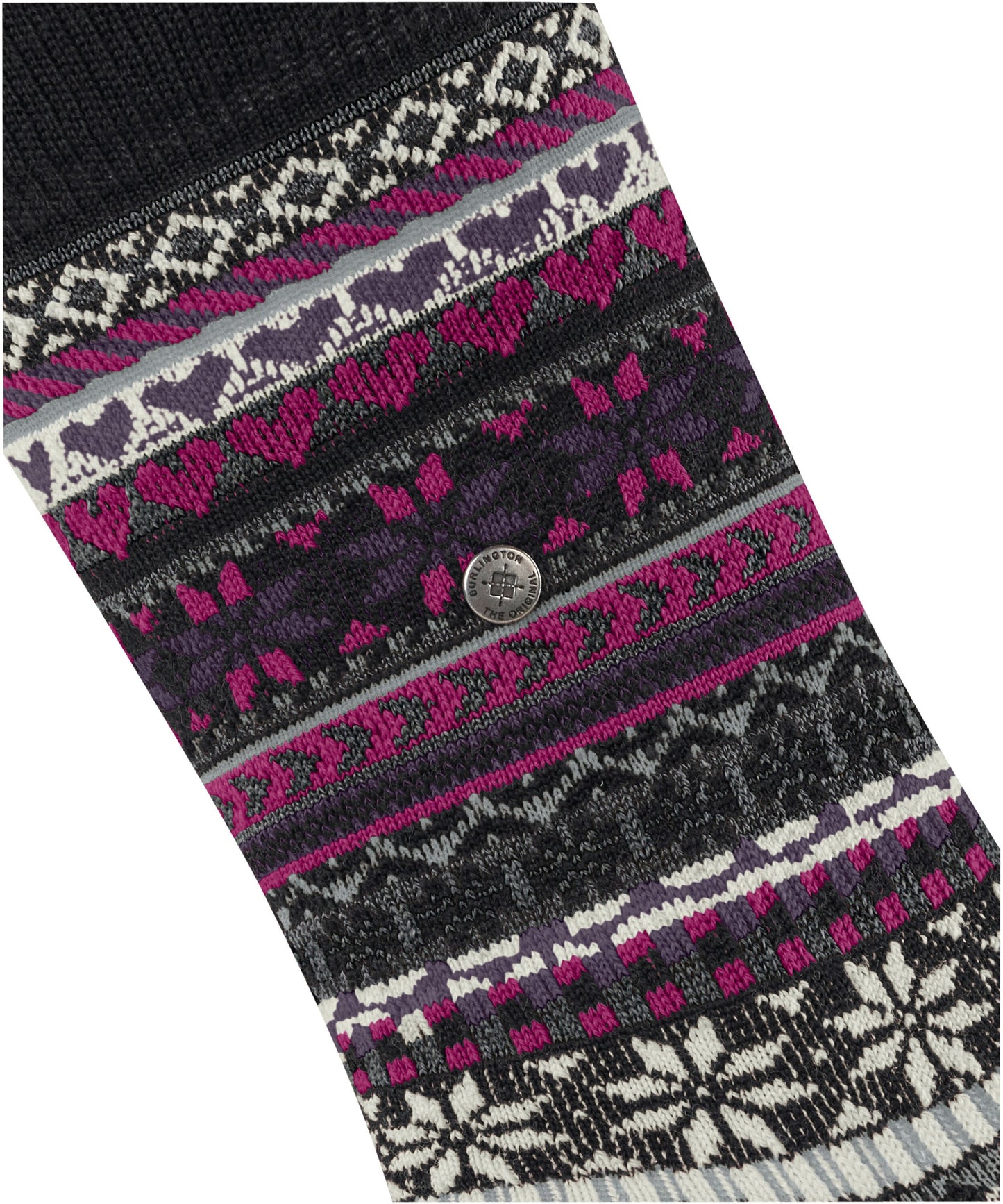 Burlington Fair Isle Delight Damen (Black)