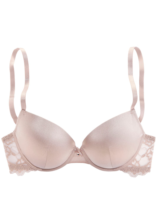 LASCANA Push-up bra in silk (Sand)