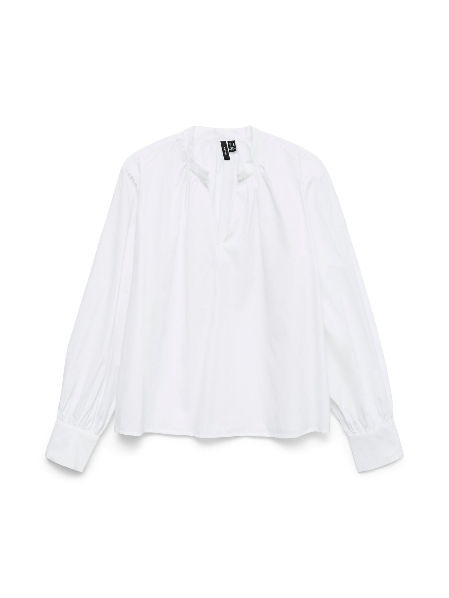 Vmfanni Ls V-neck Top Wvn (Bright Whi)