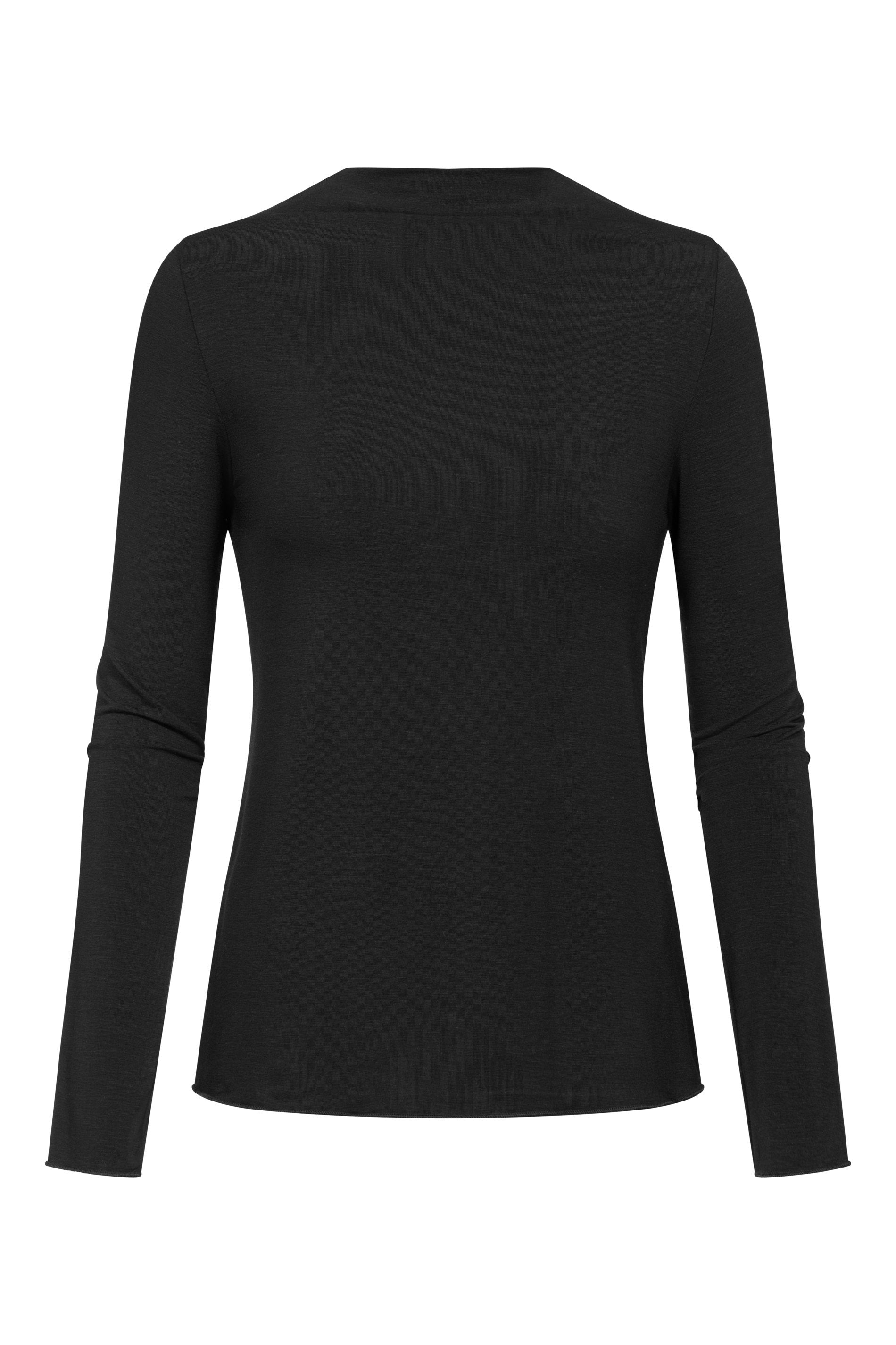 T-Shirt langarm (Schwarz)