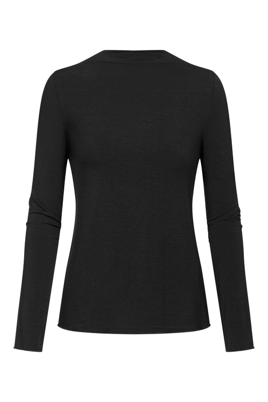 T-Shirt langarm (Schwarz)