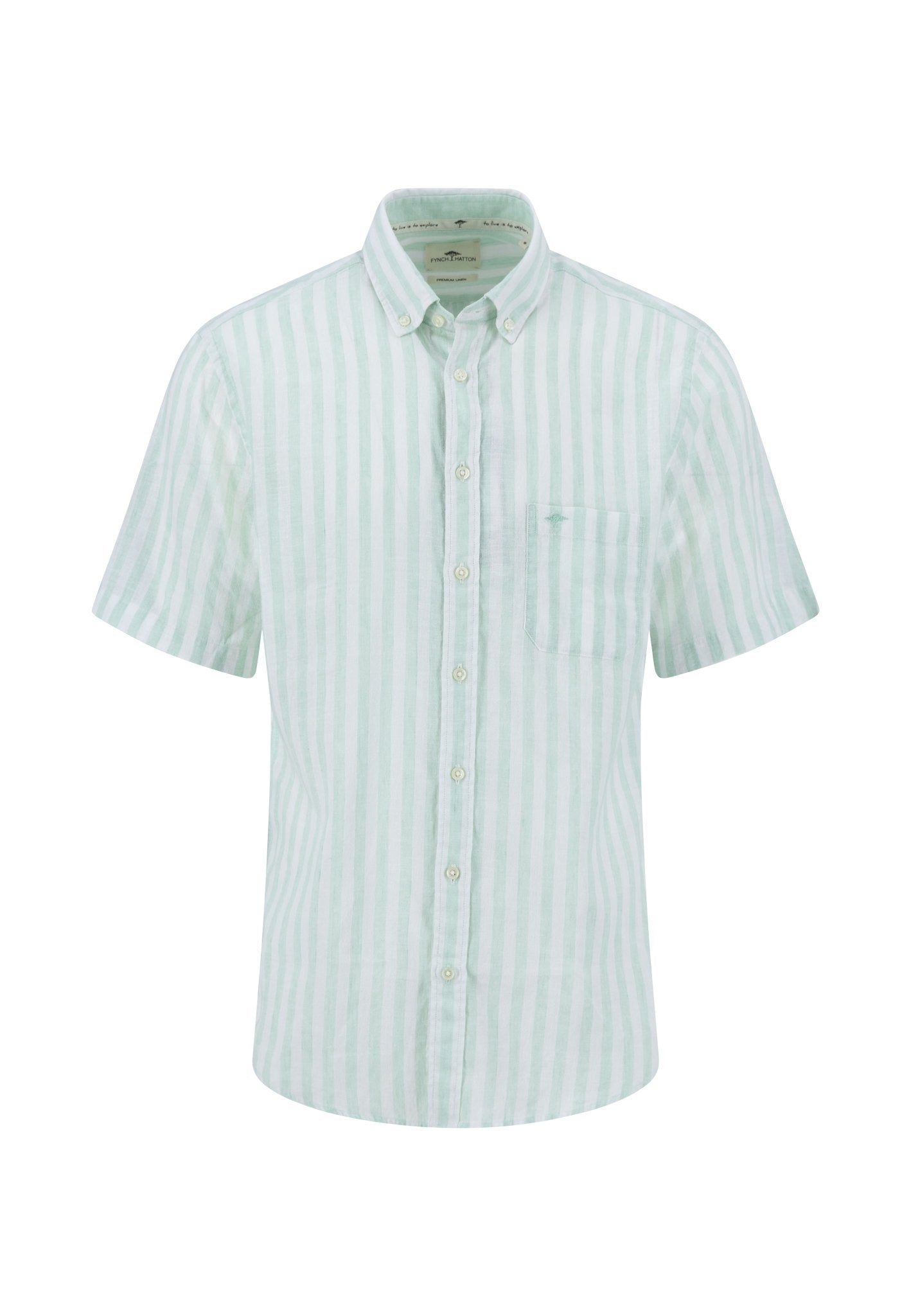 Summer Linen Stripes, B.D., 1/2 (Minty Green)