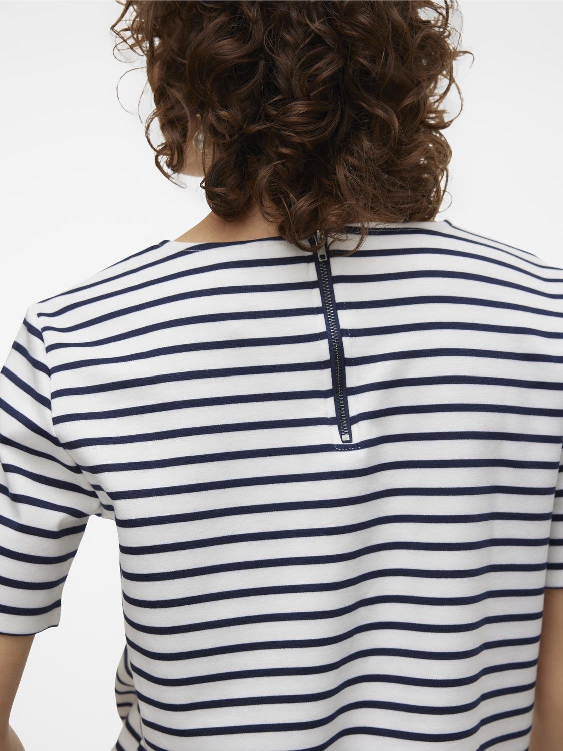 Vmabby Ss Zip Top Jrs Noos (Snow White)