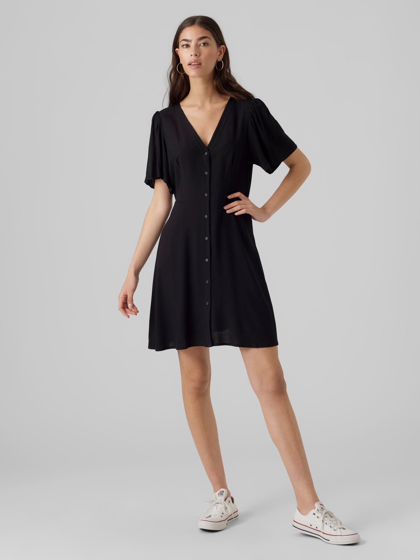 Vmalba Ss Short Dress Wvn Ga Noos (Black)