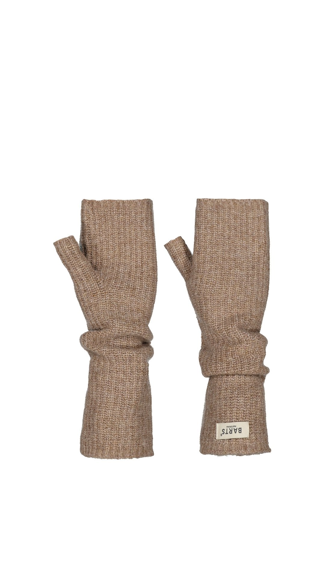 Darty Fingerless Gloves (Beige Light Brown)