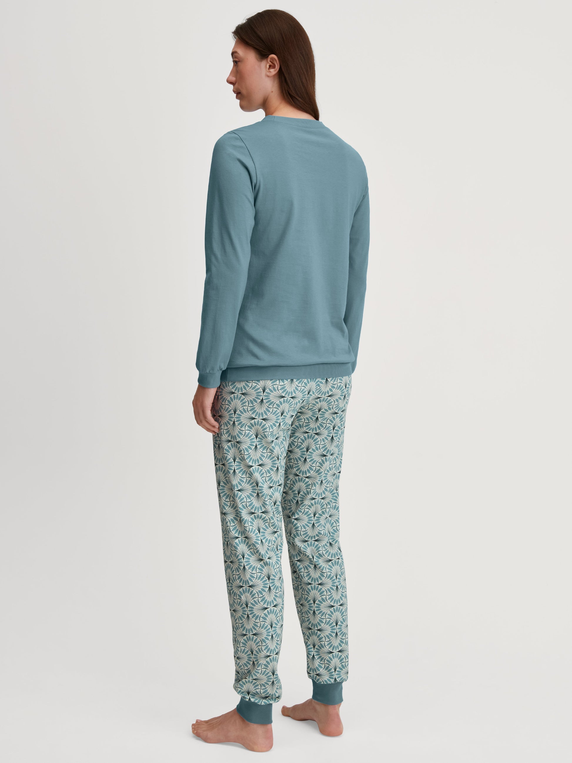 WOMEN Pyjamas with cuff (Smoke Blue)